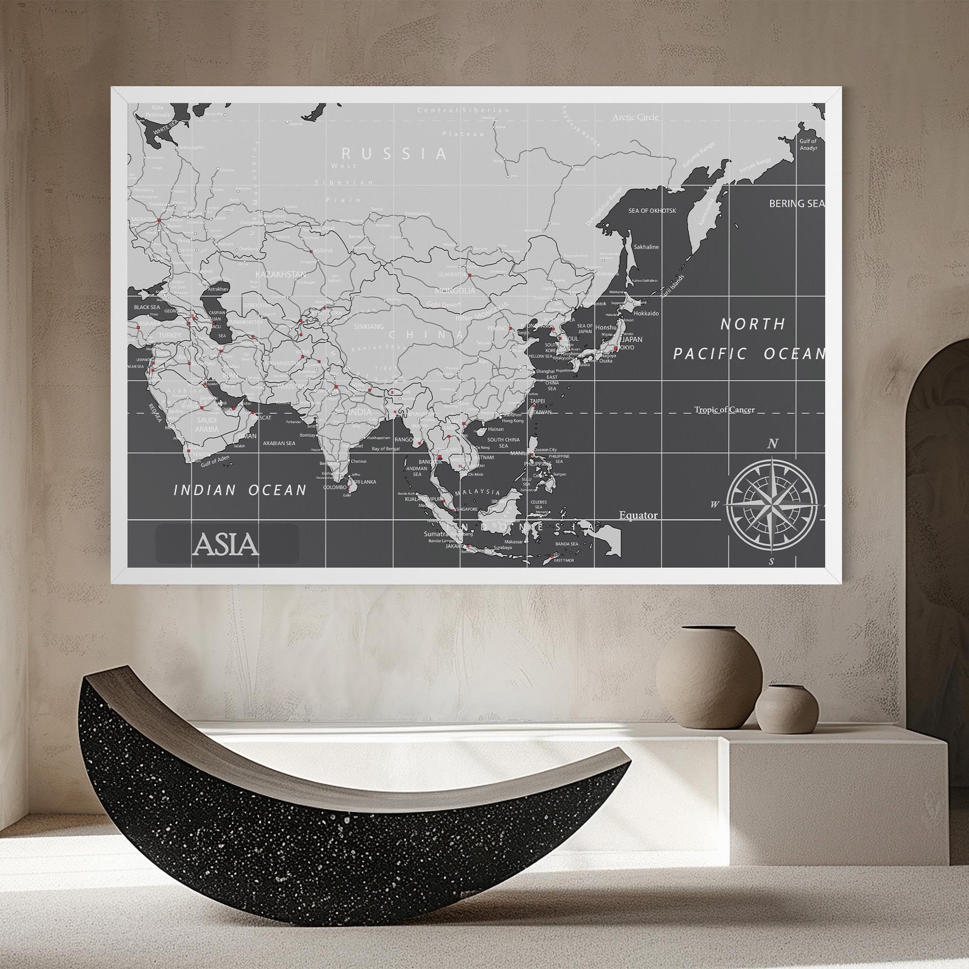 Asia Minimal Map mockup 8