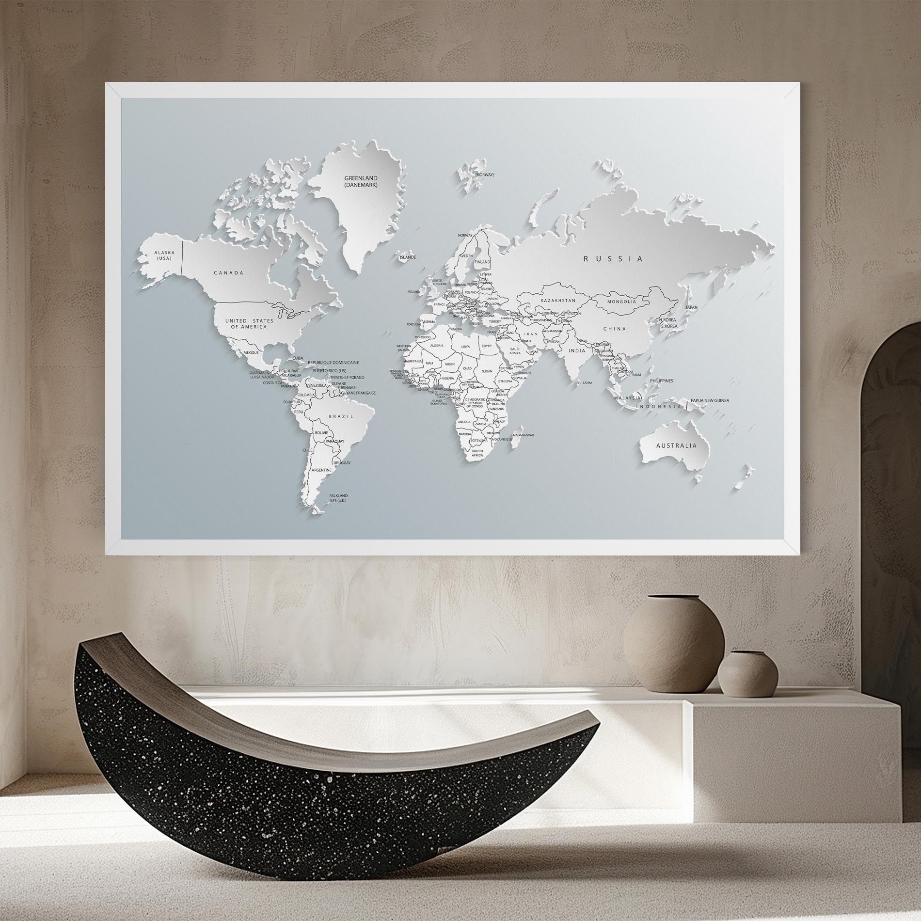 Grey White Map mockup 8