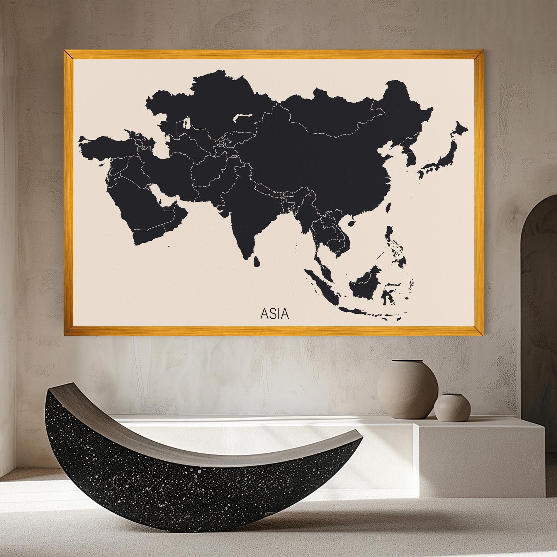 Vászonkép Asia Continent mockup 8