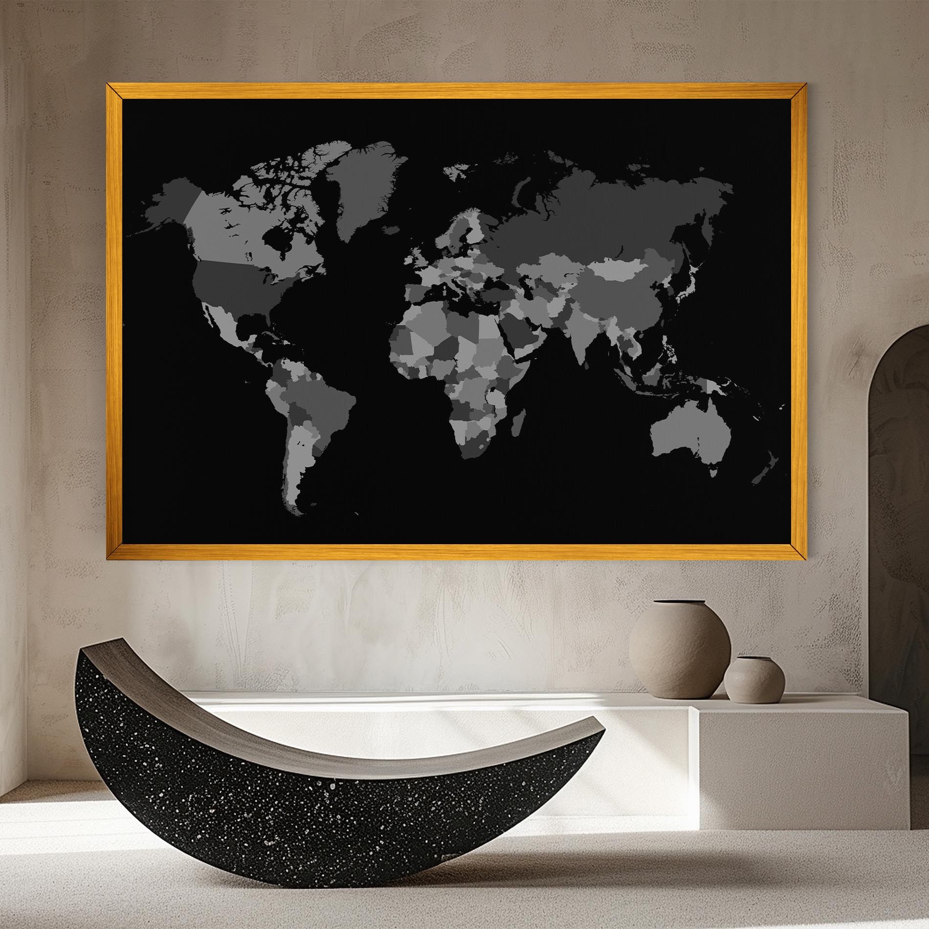 Grey Map World mockup 8