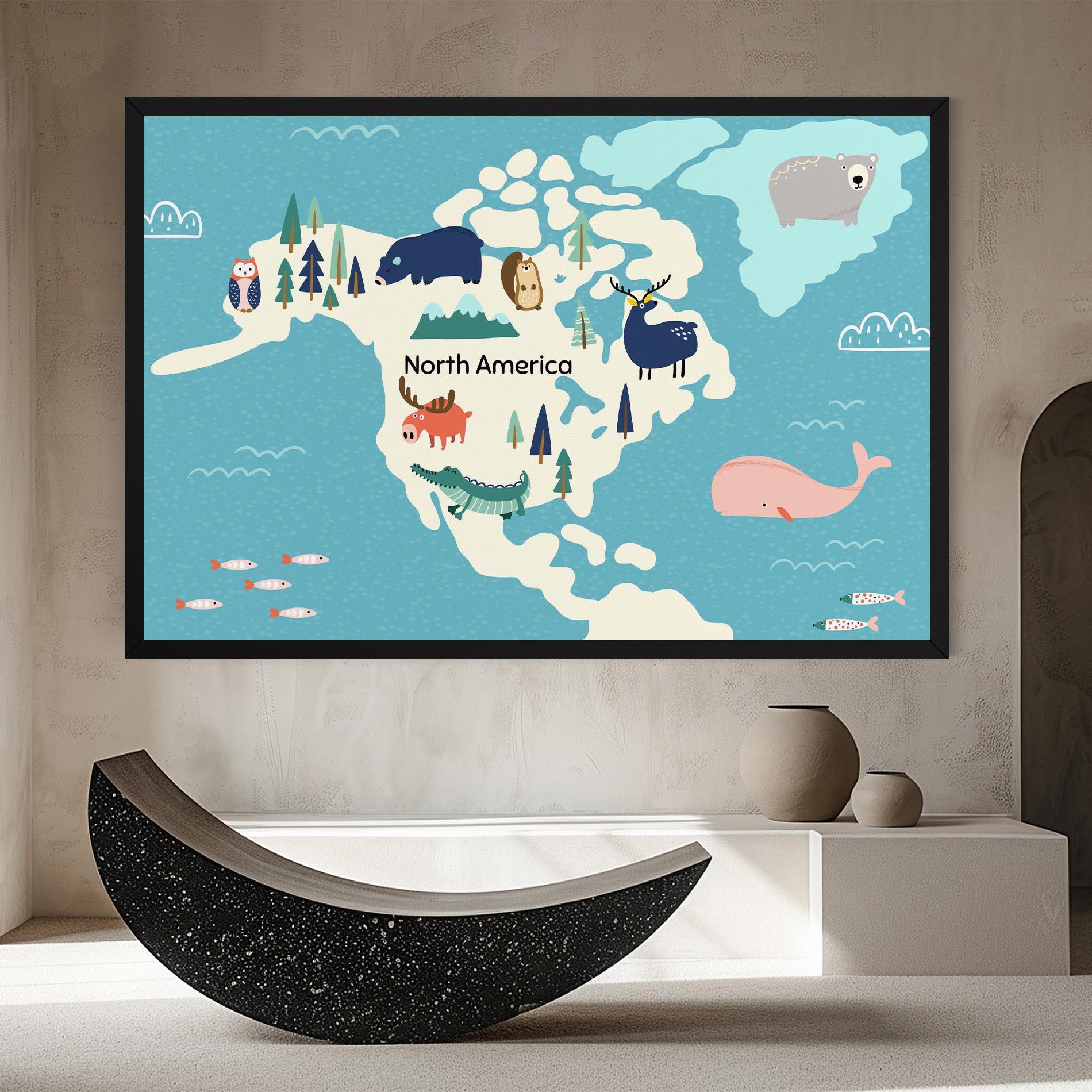 Vászonkép North America mockup 8