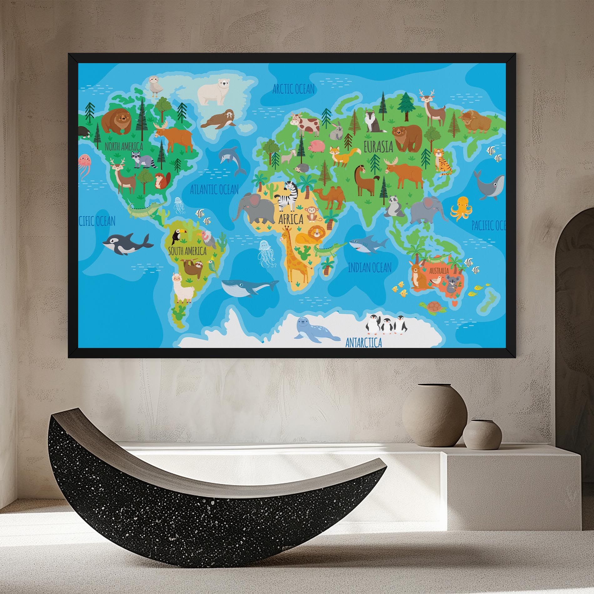 Worldwide Kids Map mockup 8