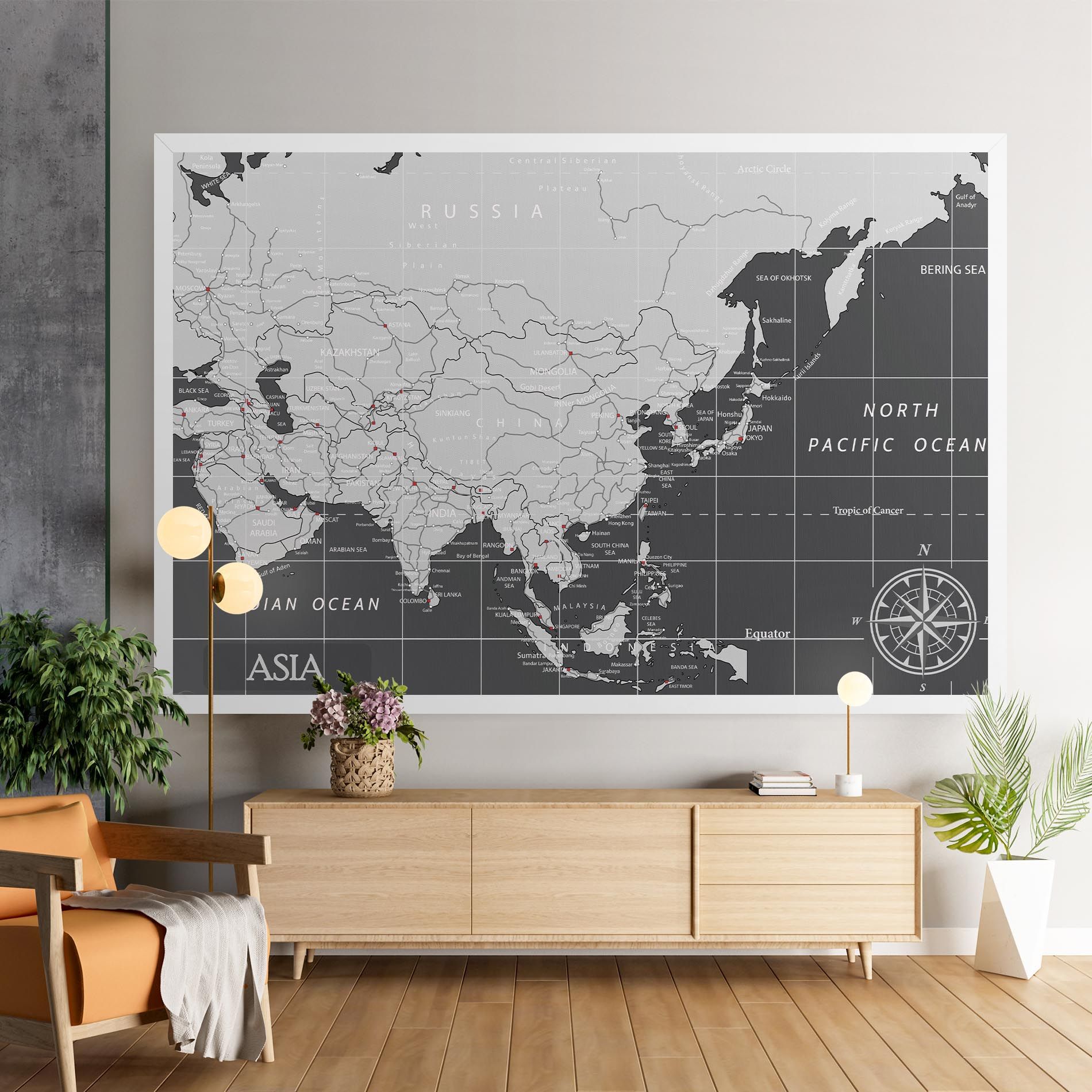 Asia Minimal Map mockup 9