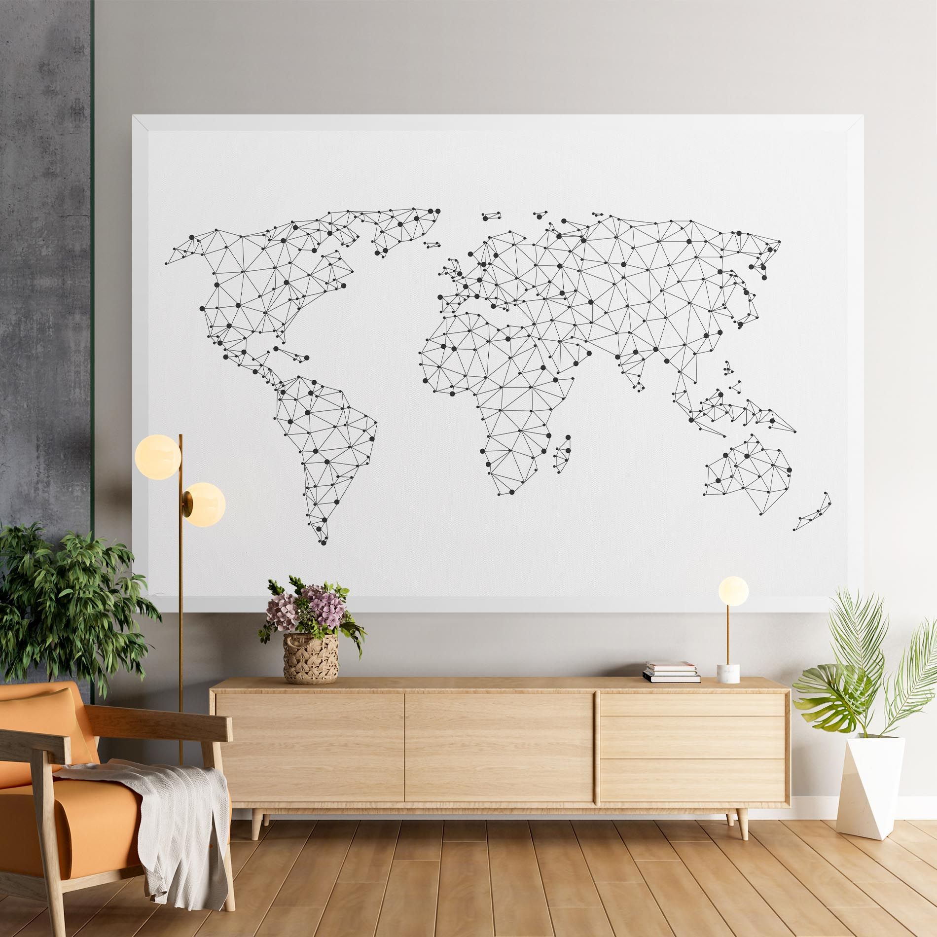 Black Map Line mockup 9