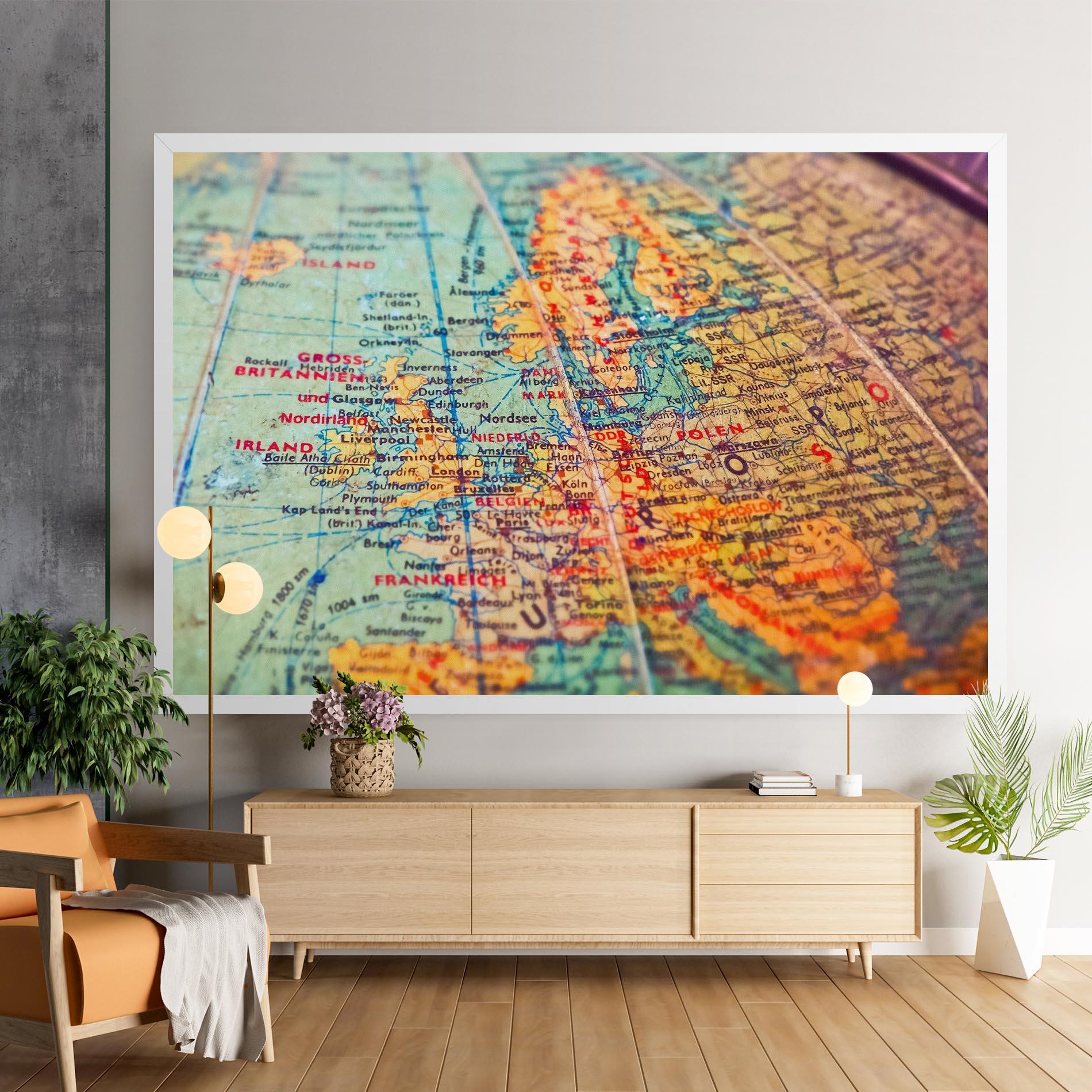 Vászonkép Globe mockup 9