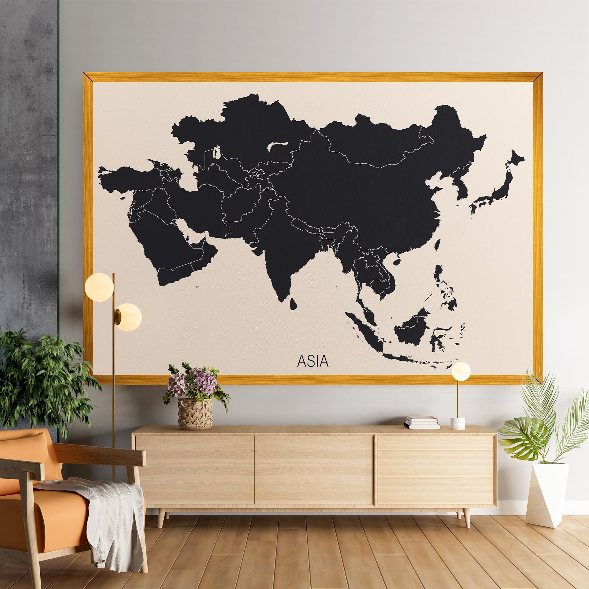 Vászonkép Asia Continent mockup 9