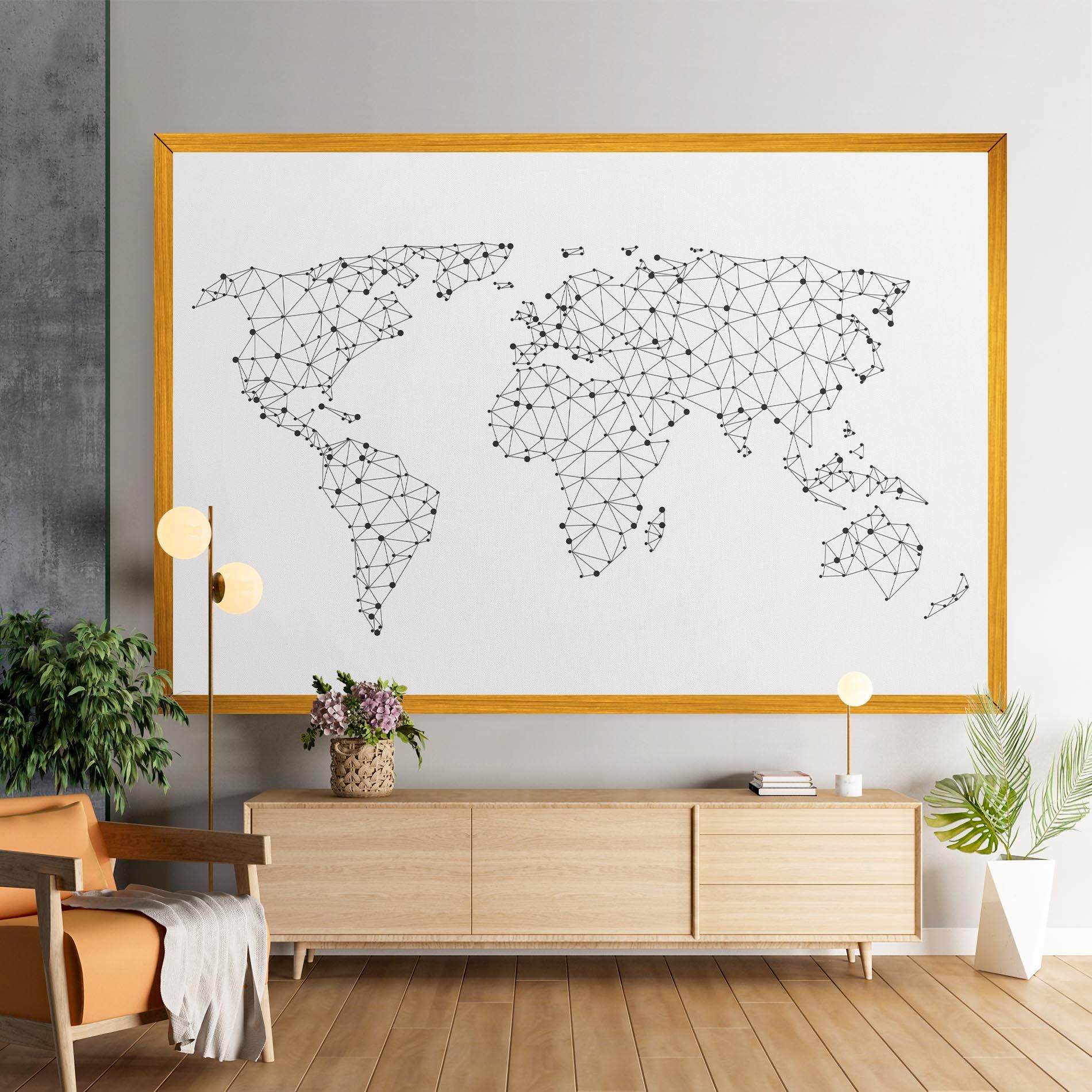 Black Map Line mockup 9