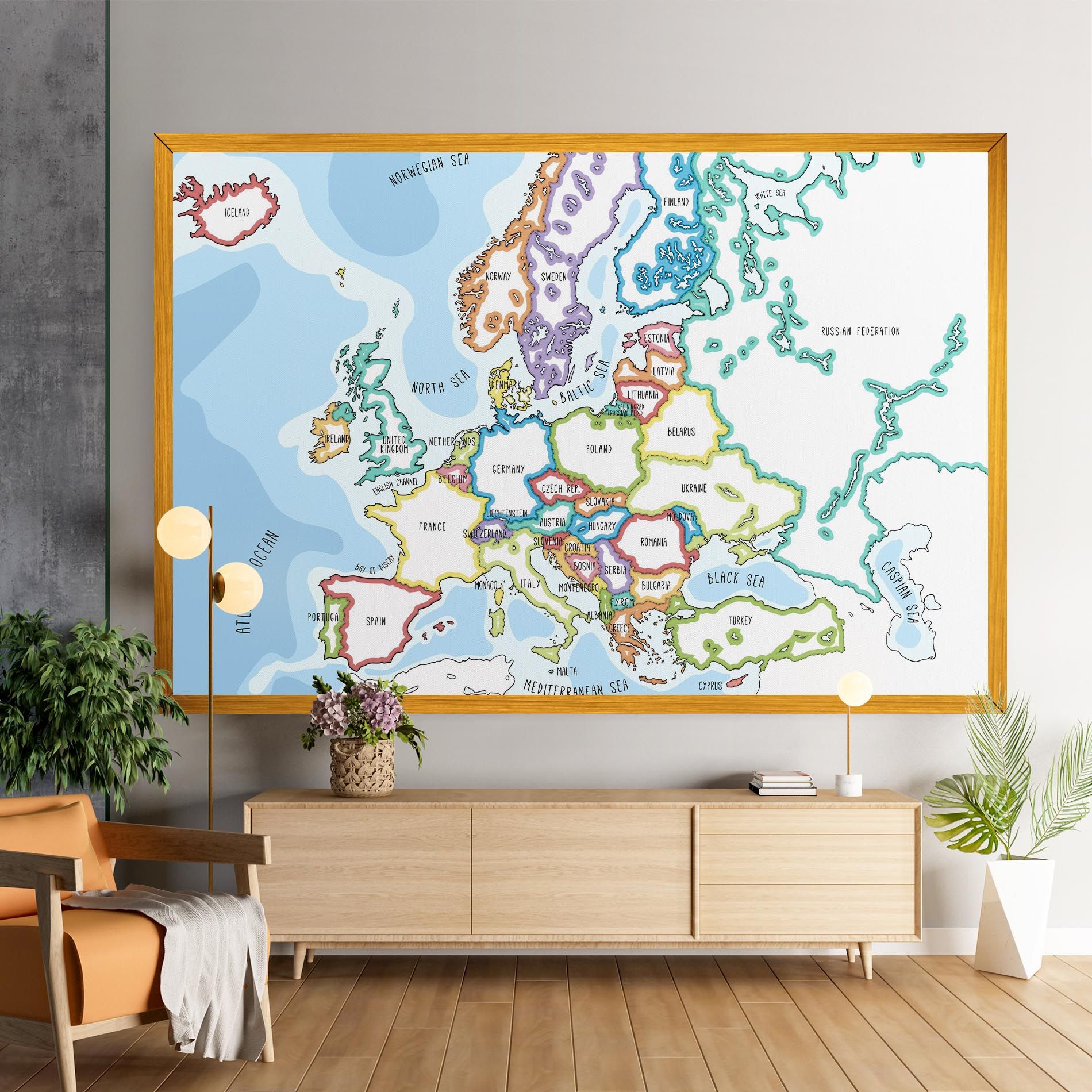 Europe Map mockup 9