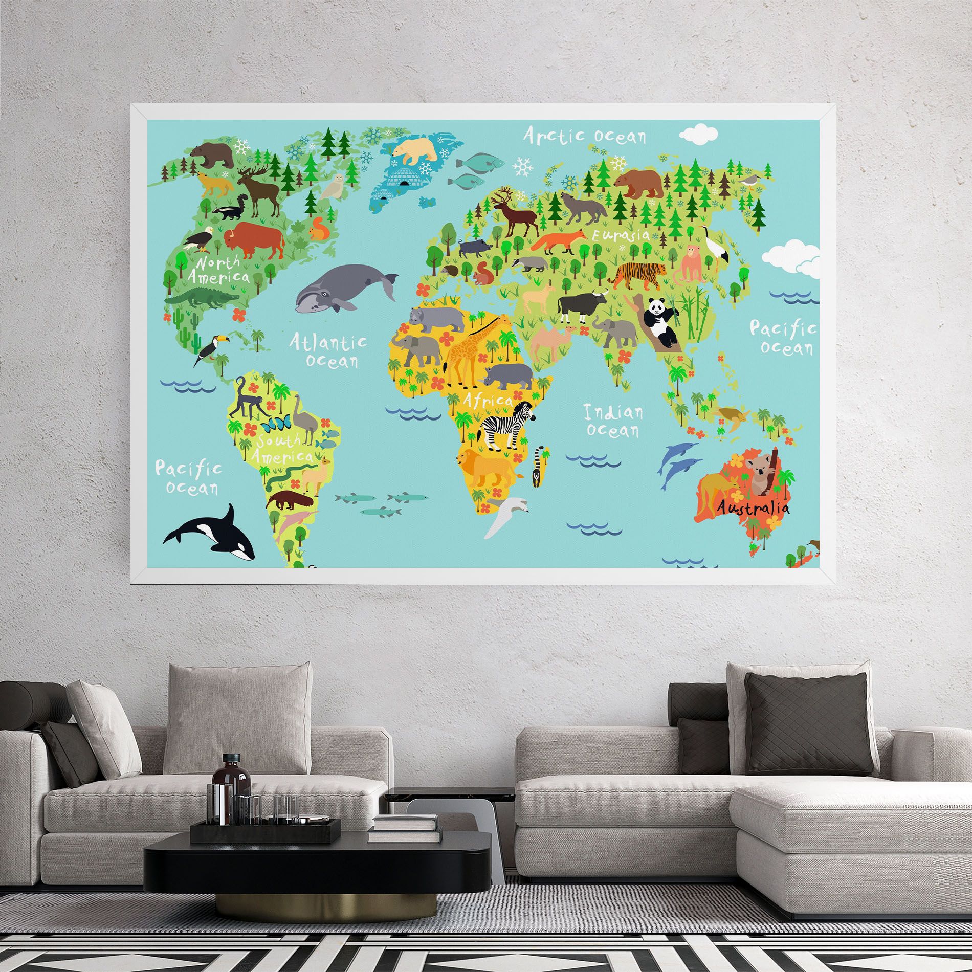 Animal World Map mockup 2