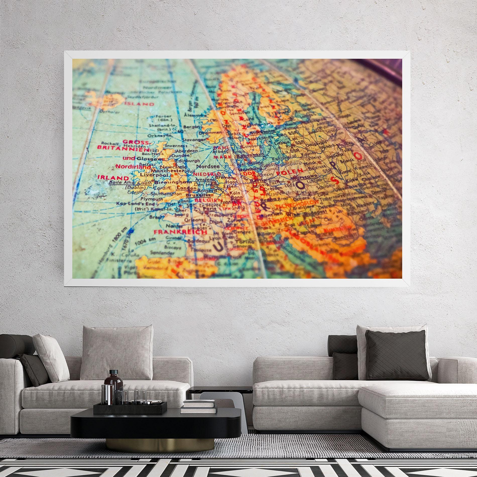 Vászonkép Globe mockup 2