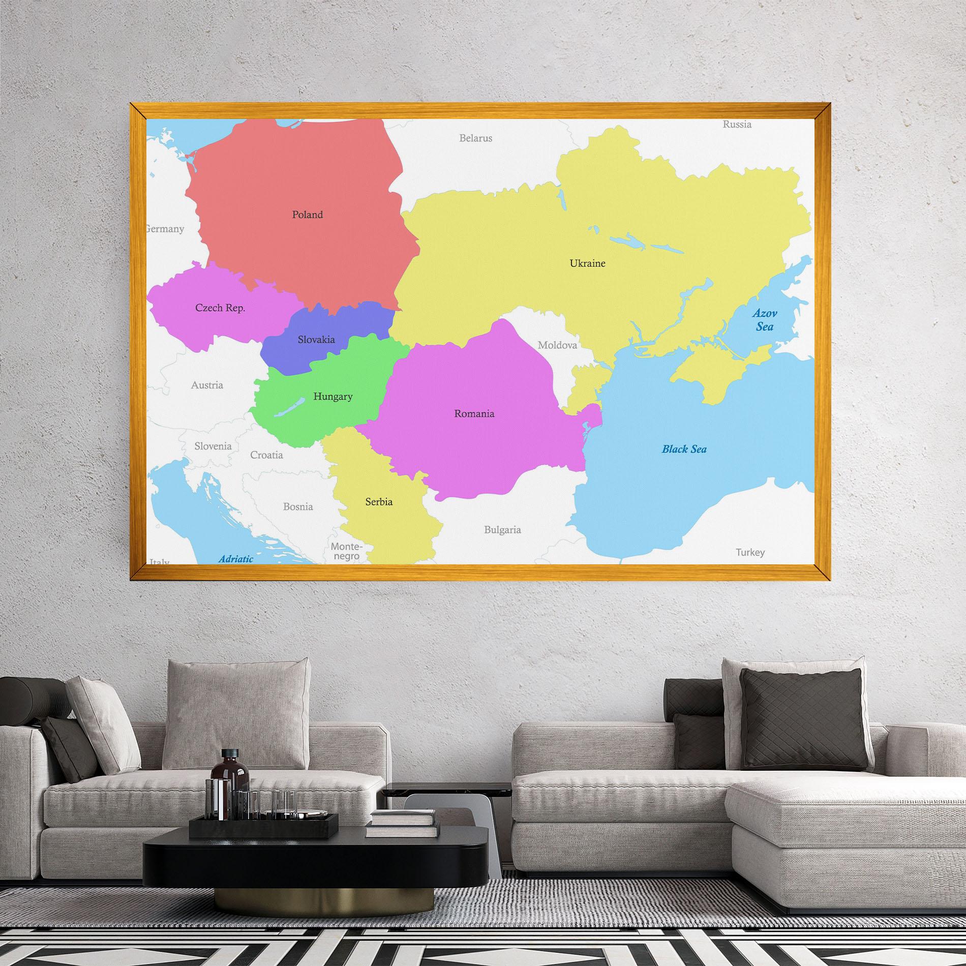 Vászonkép Black Sea mockup 2