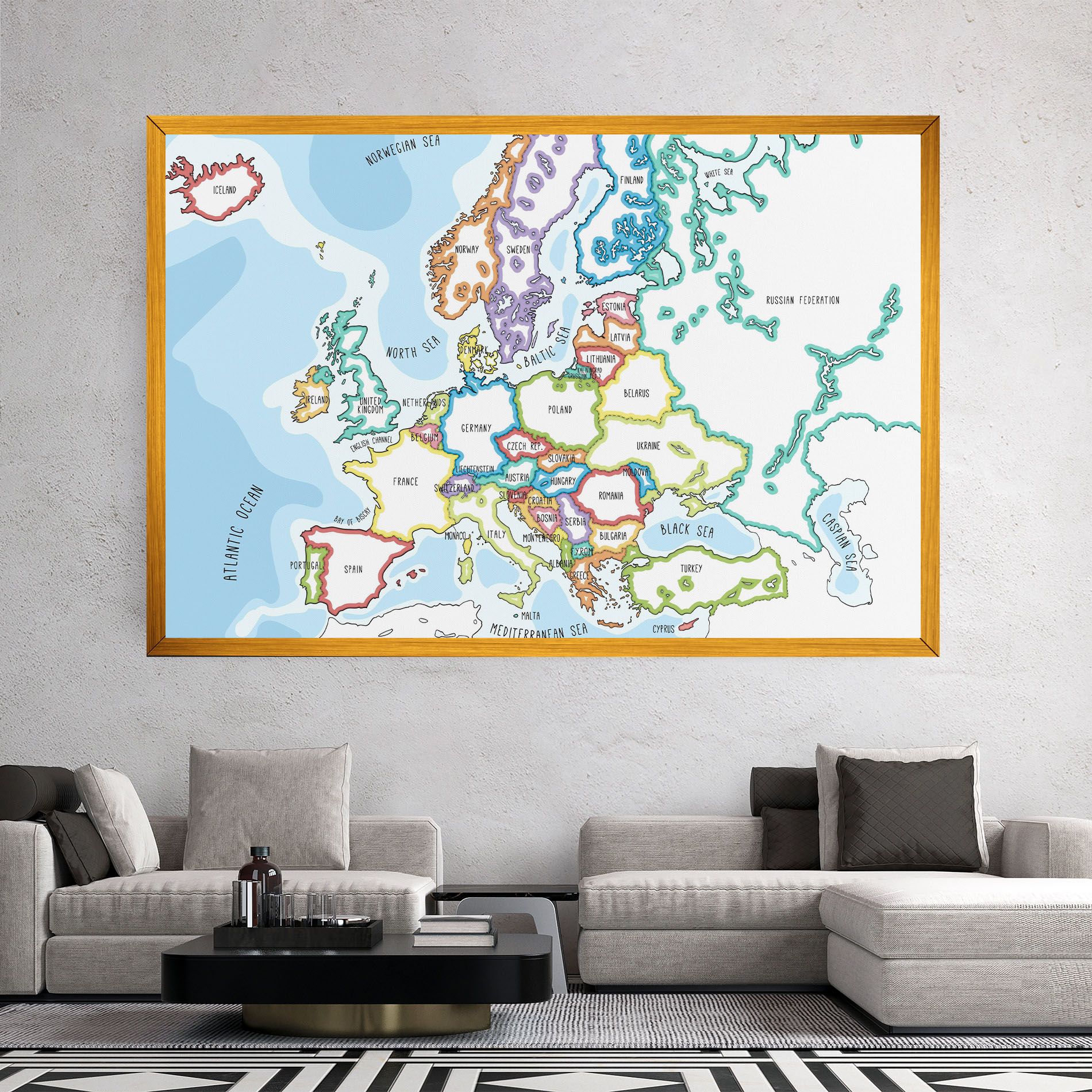 Europe Map mockup 2