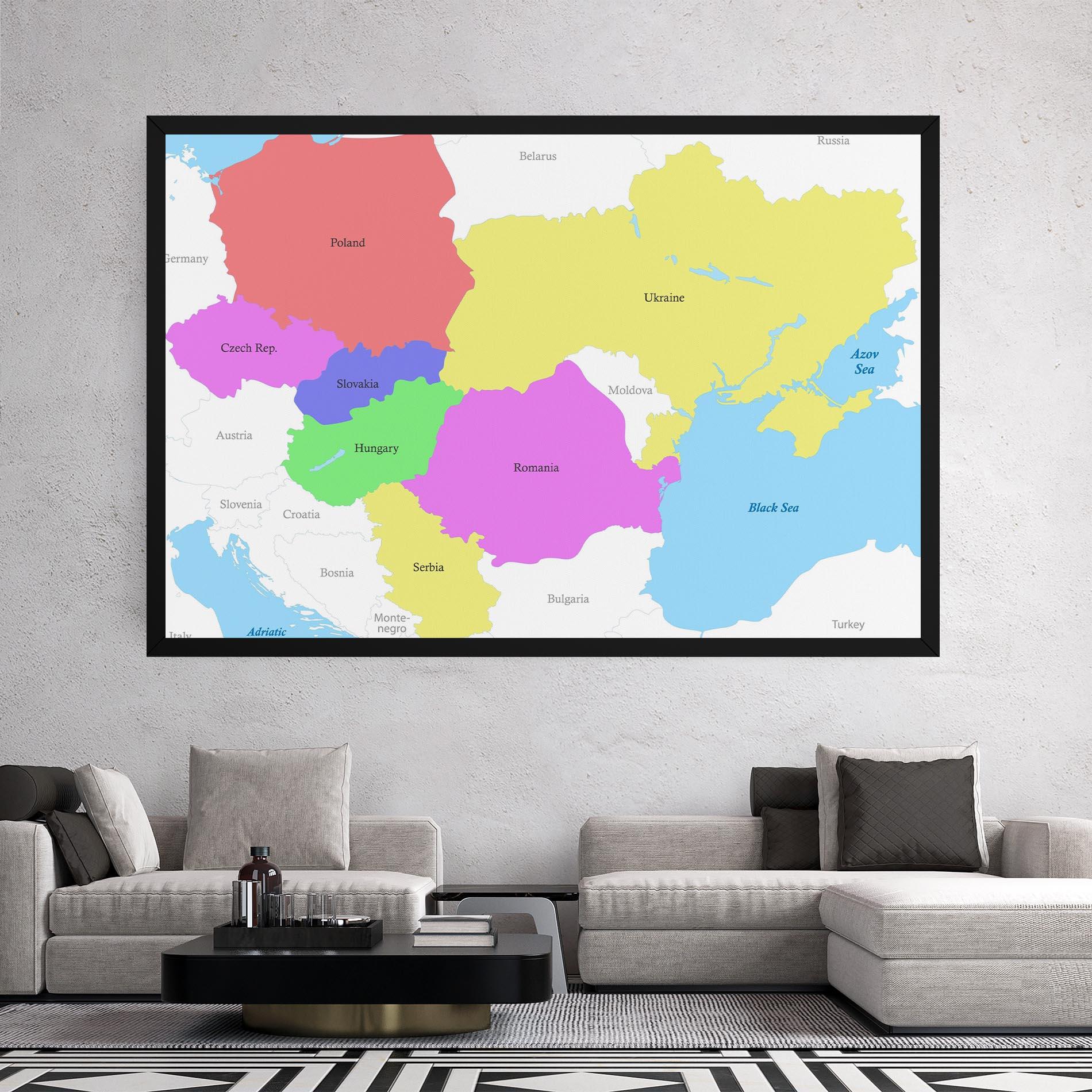 Vászonkép Black Sea mockup 2