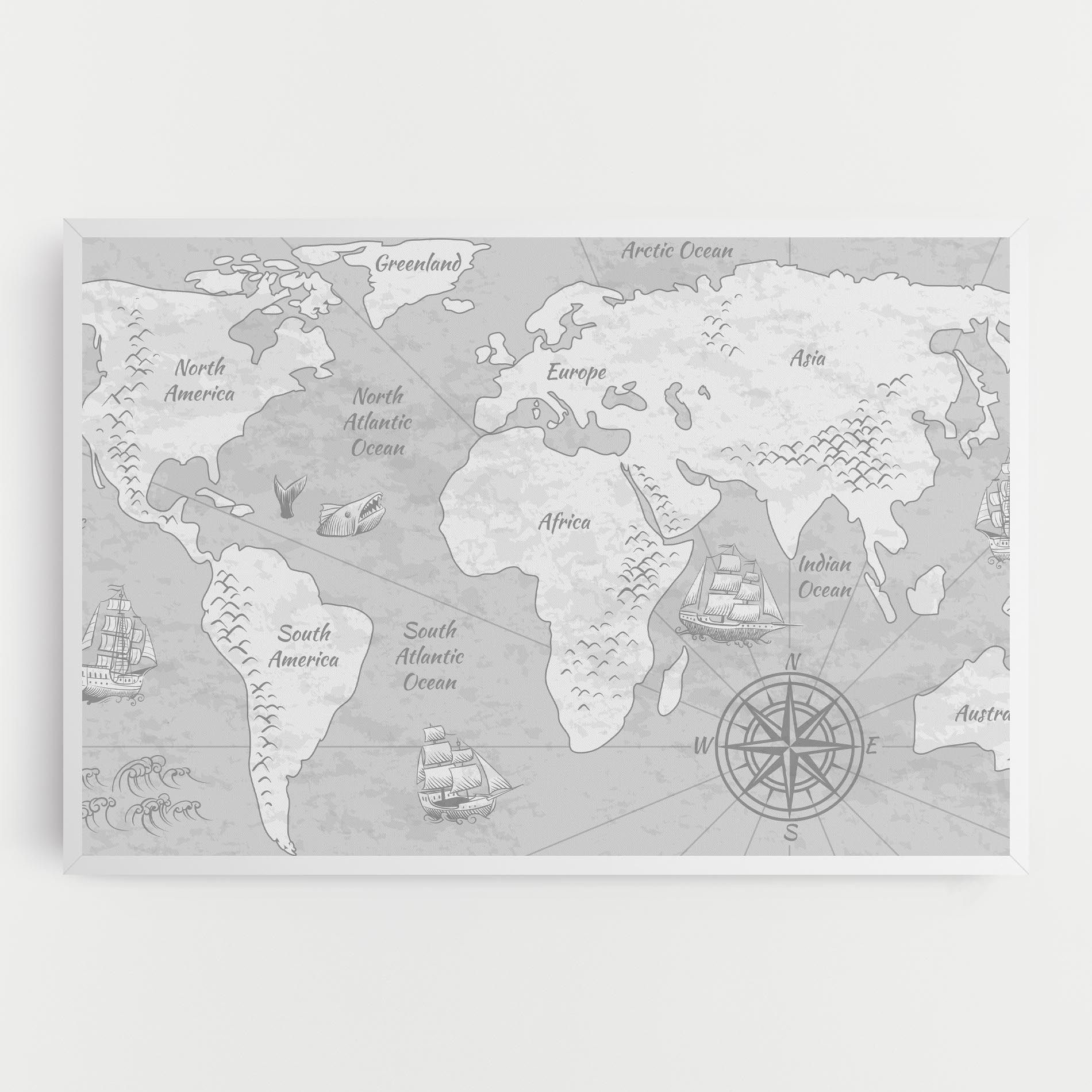 Grey Old Map mockup 0