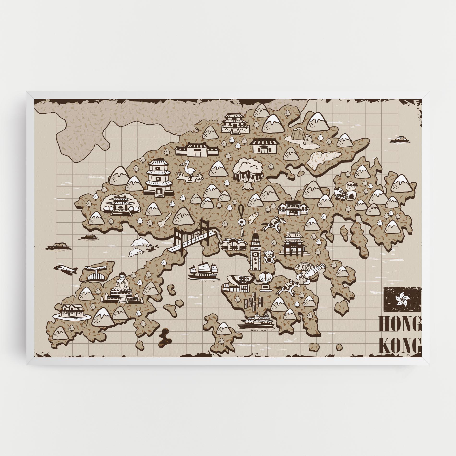 Vászonkép Hong Kong mockup 0