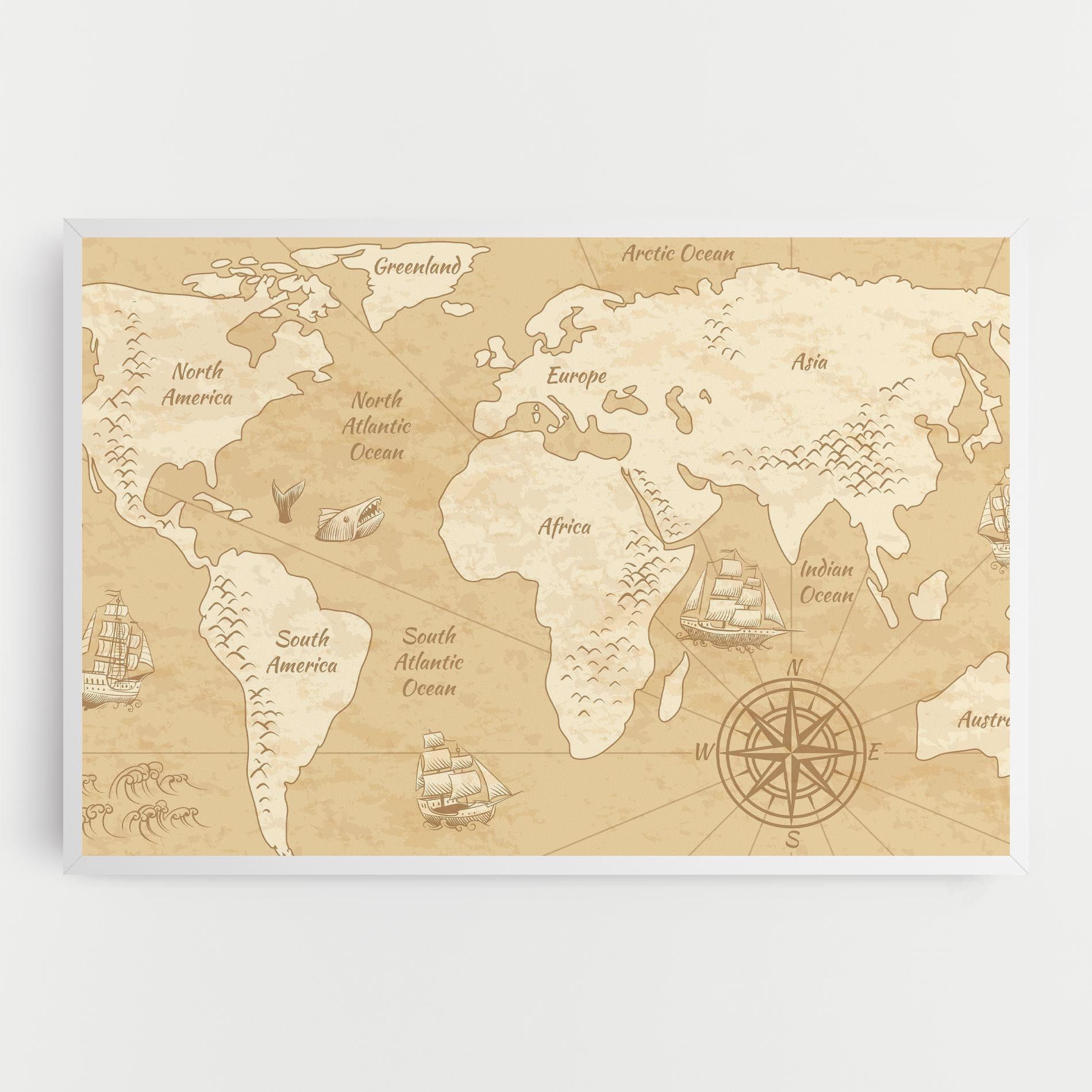 Old Continents Map mockup 0