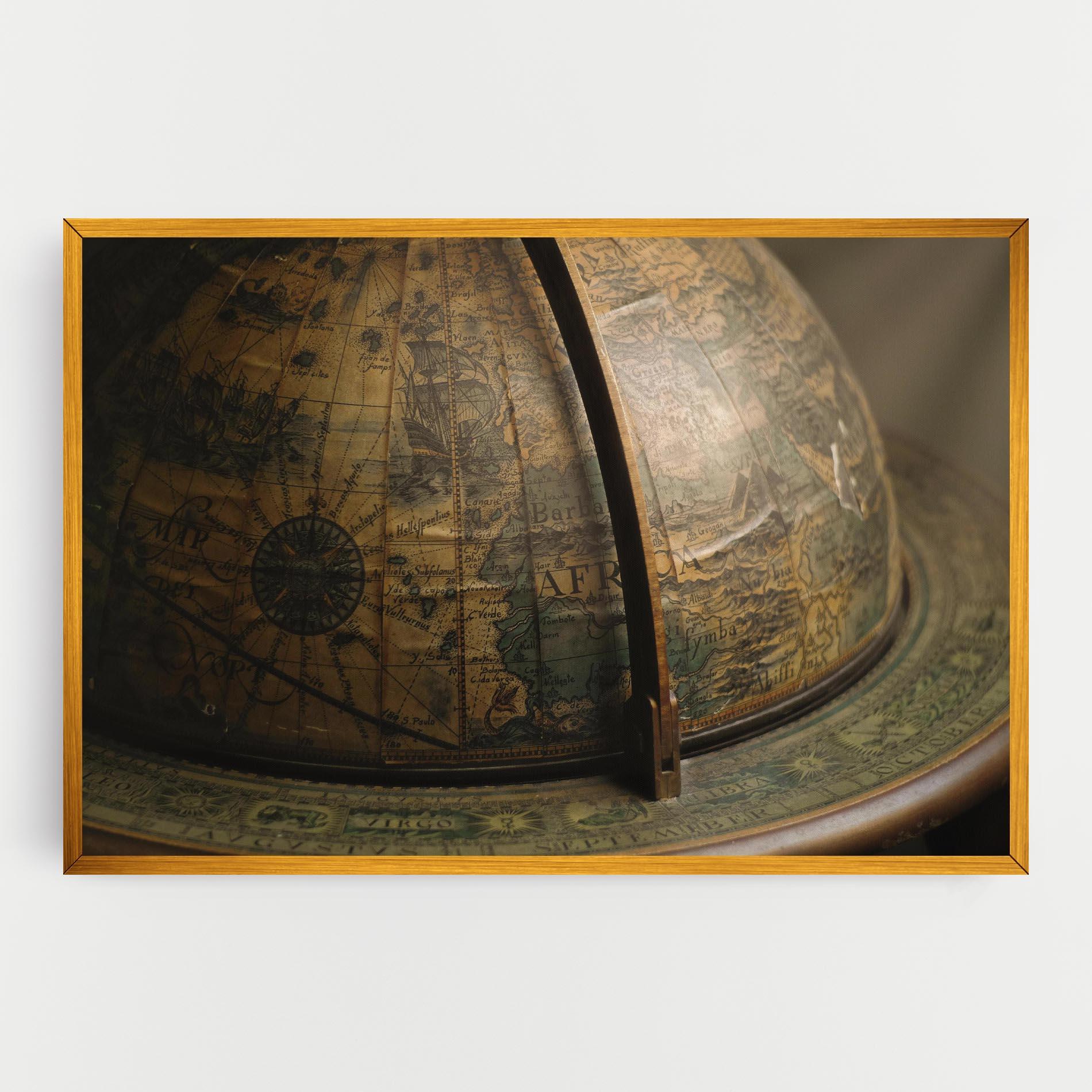 Vászonkép Globe Map mockup 0