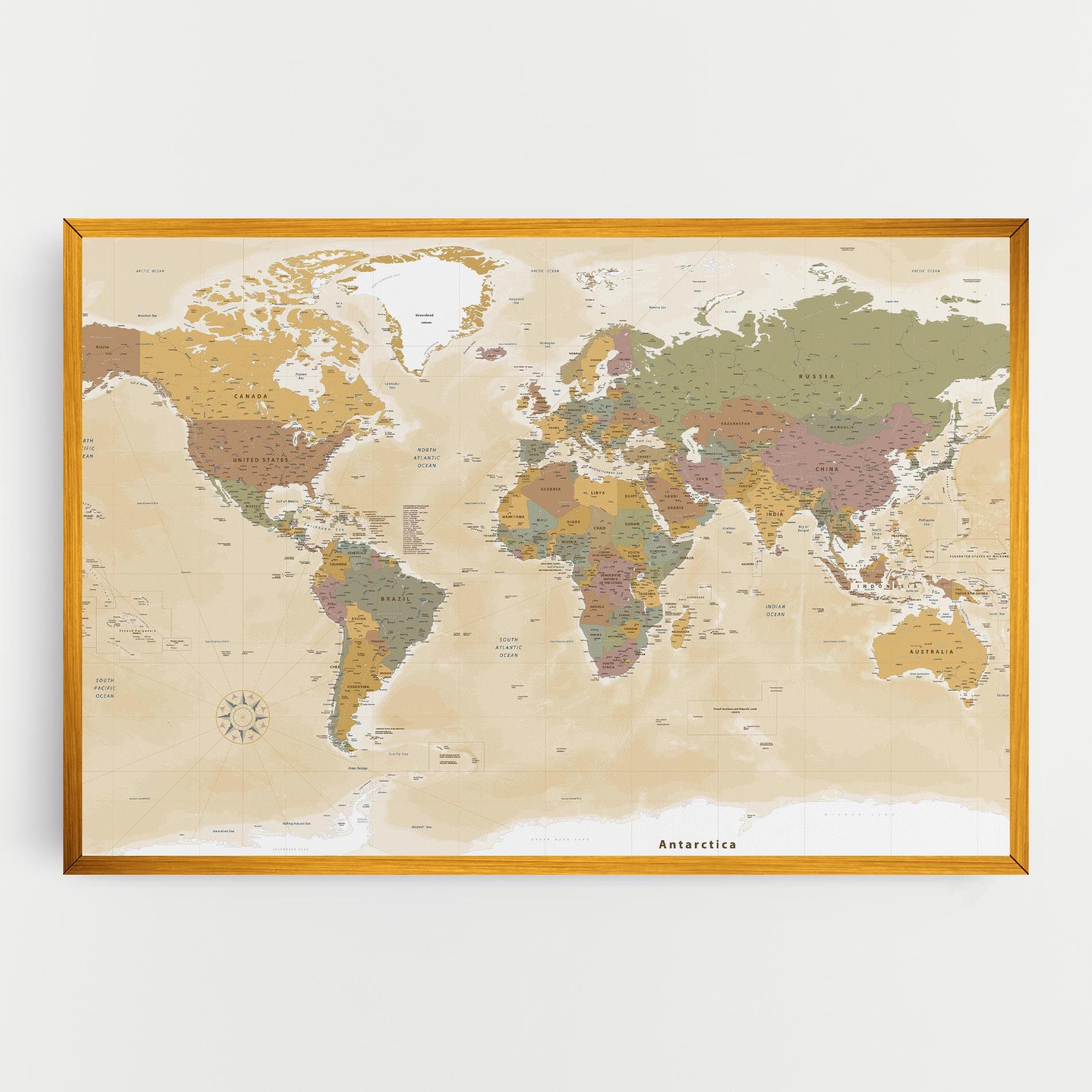 World Map Vintage mockup 0