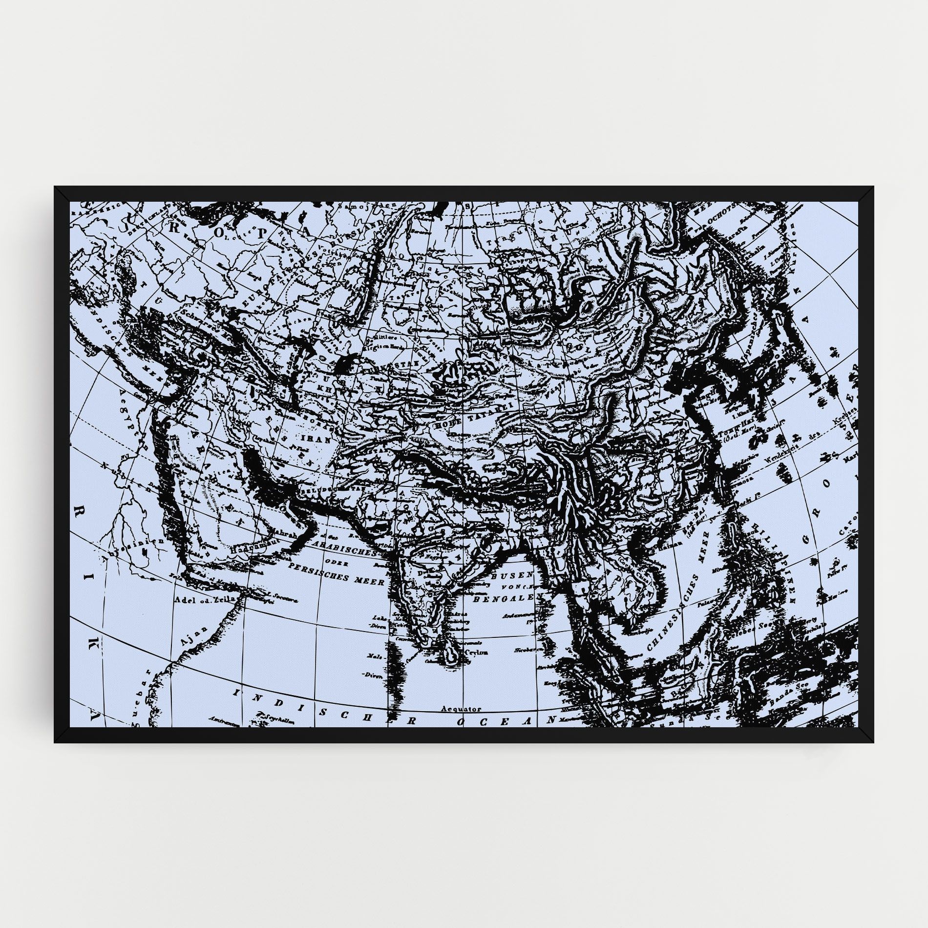 Blue Old Map mockup 0