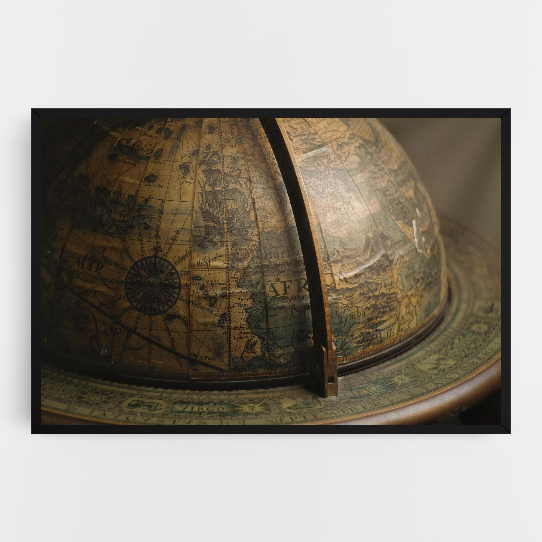 Vászonkép Globe Map mockup 0