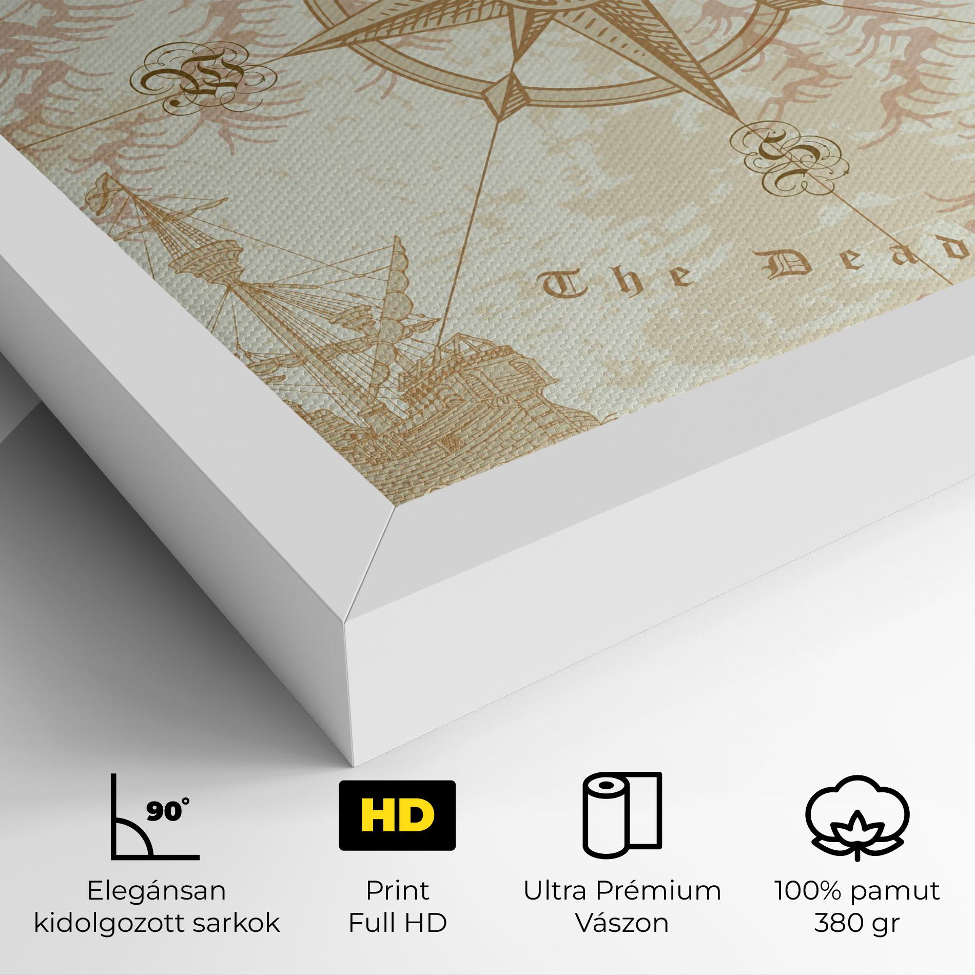 Vászonkép Cream Compass mockup 4