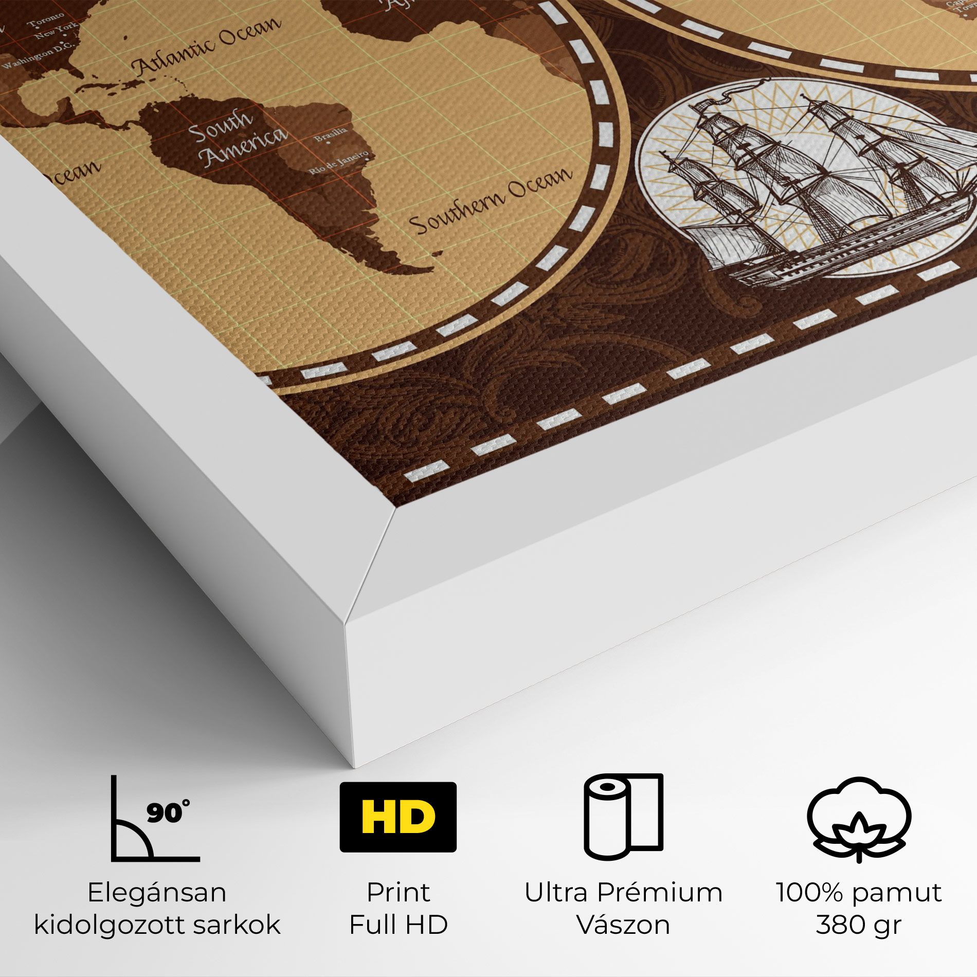 Old Brown Map mockup 4
