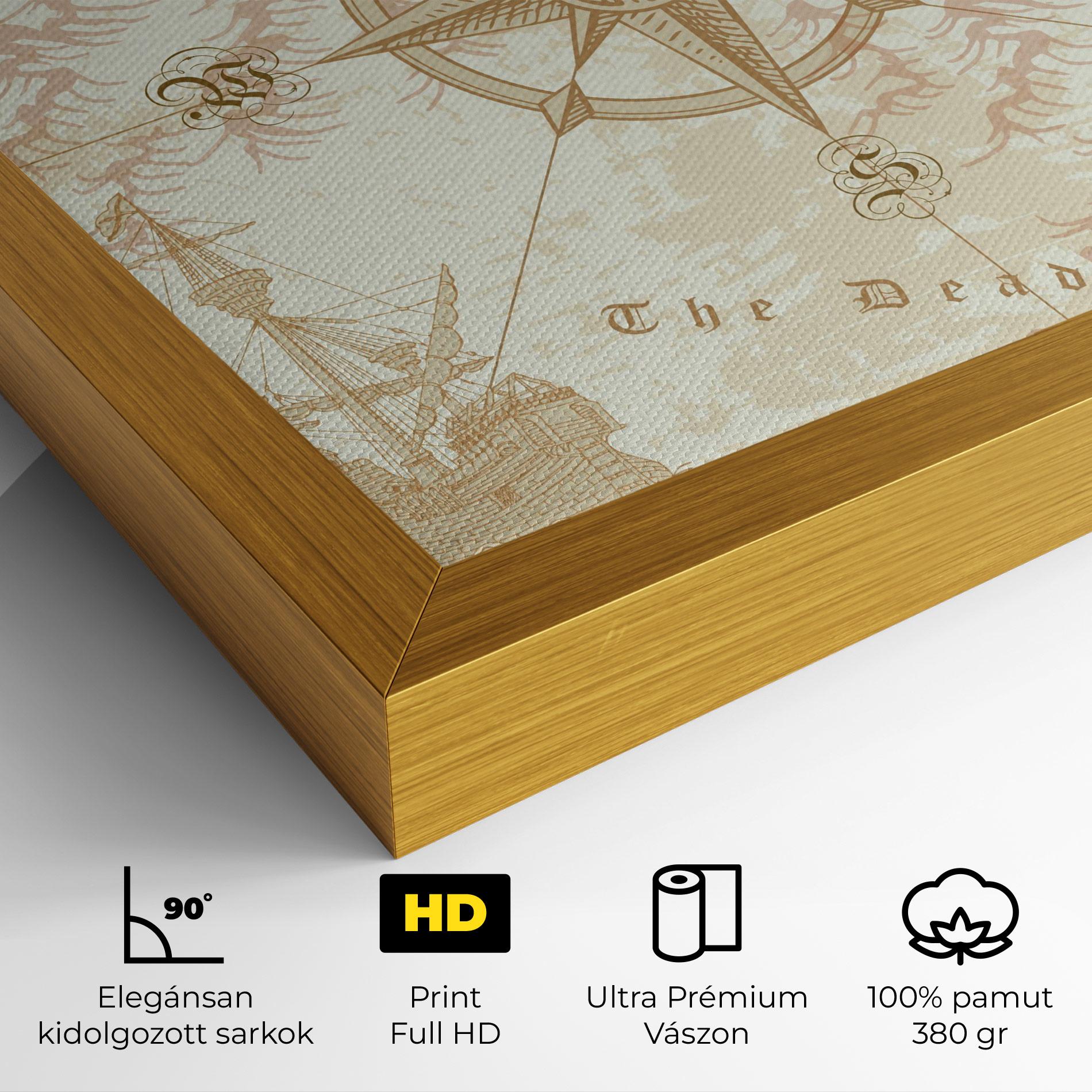 Vászonkép Cream Compass mockup 4