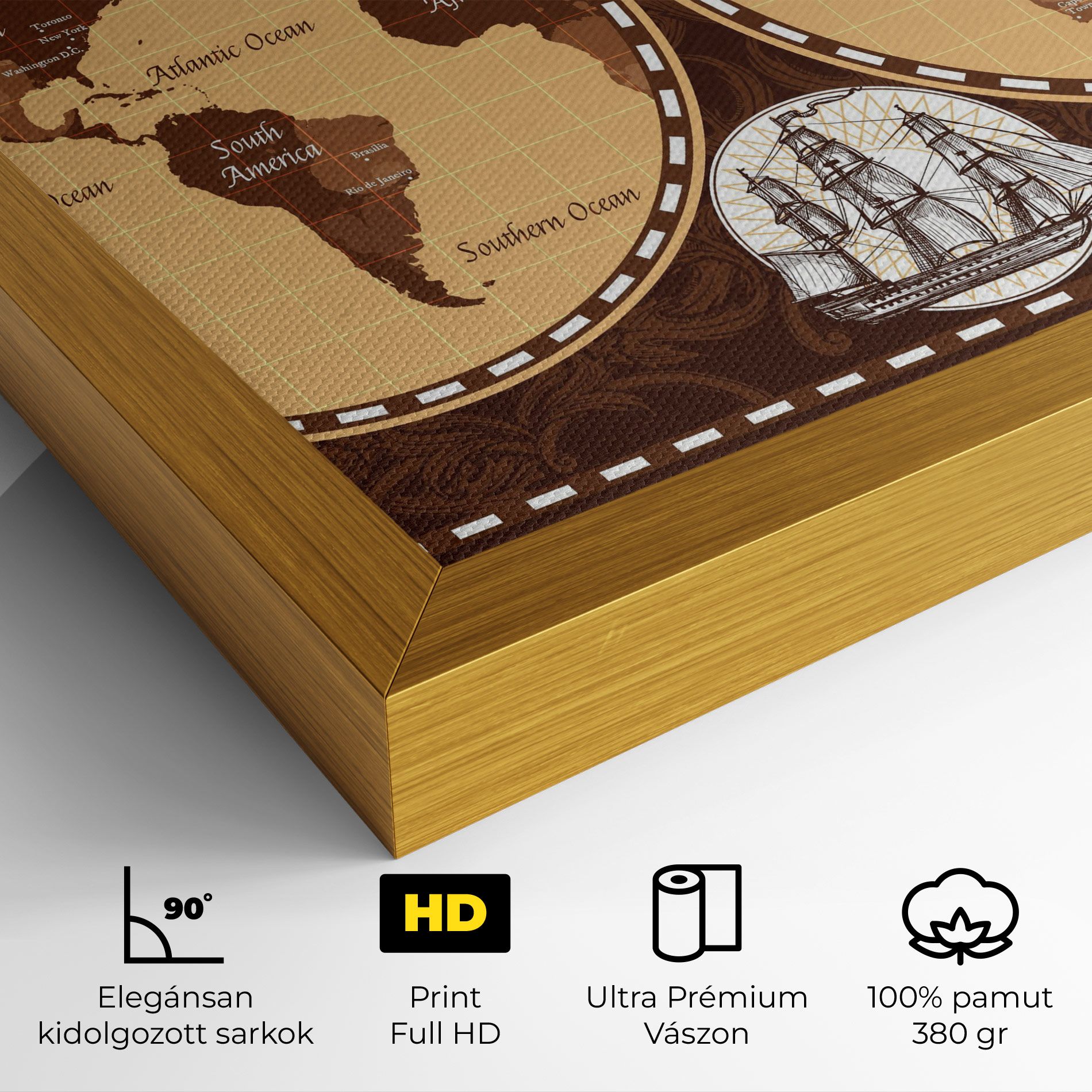 Old Brown Map mockup 4