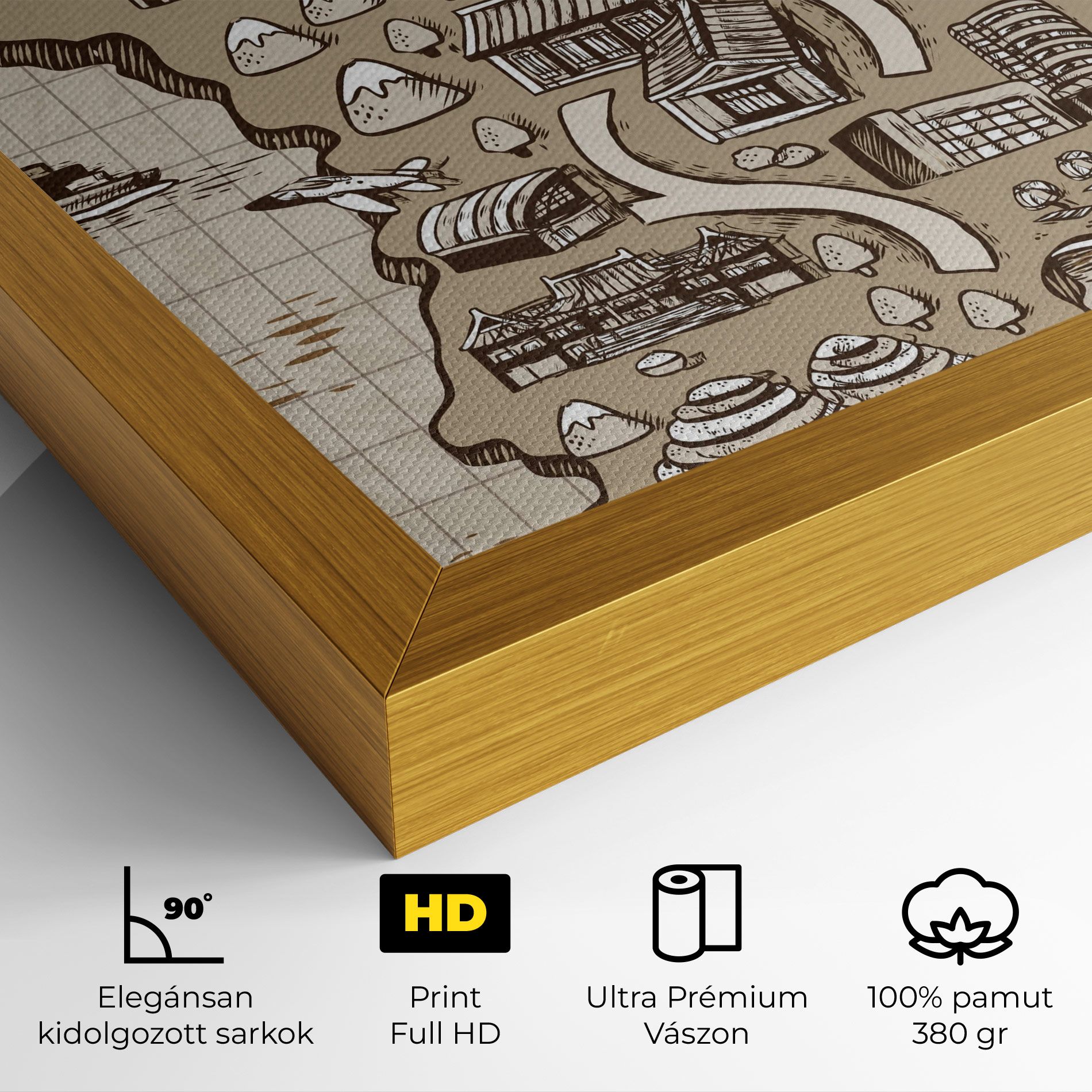 Old Korea Map mockup 4