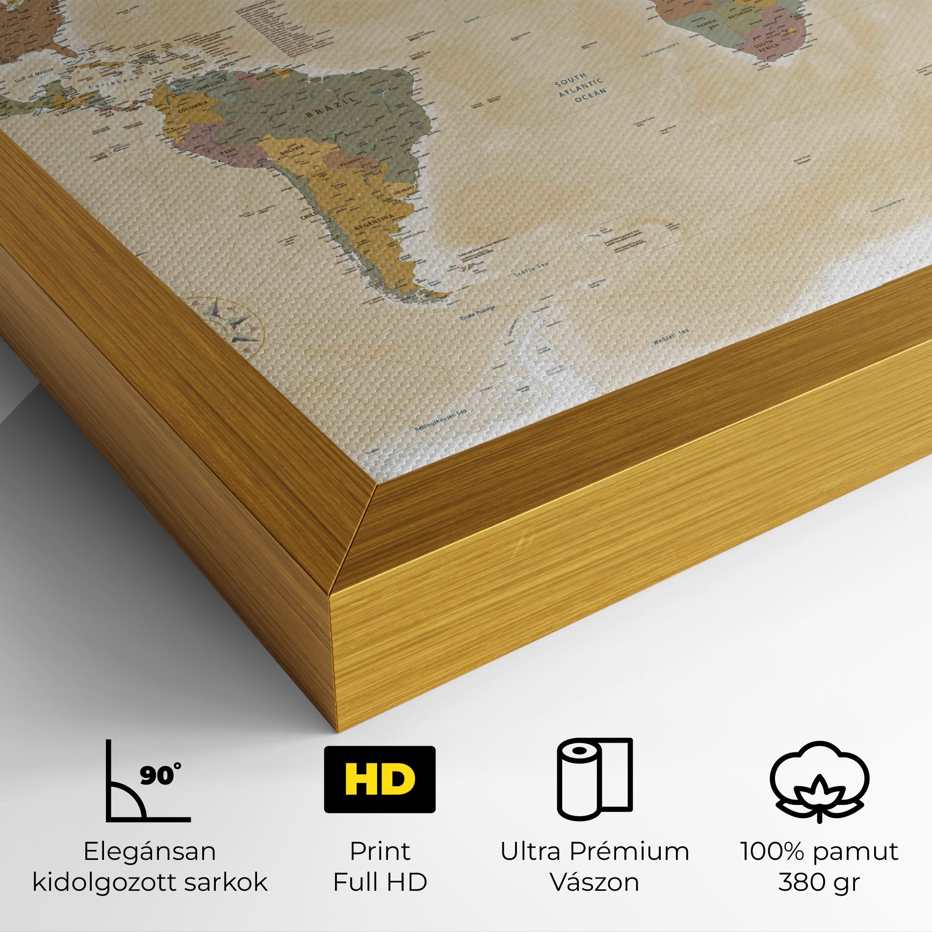 World Map Vintage mockup 4