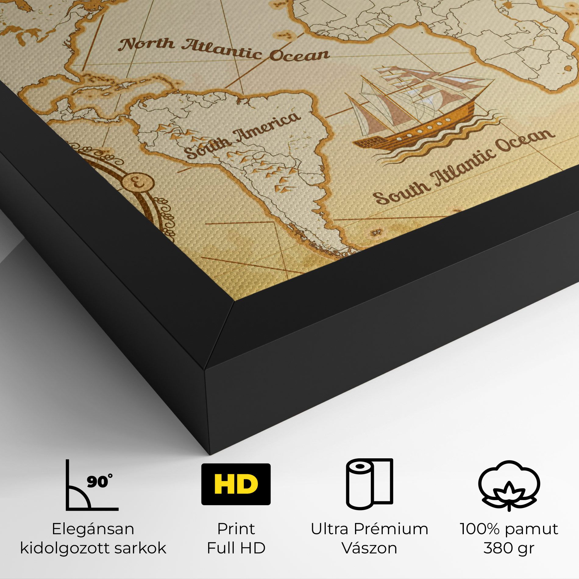 Gold Old Map mockup 4