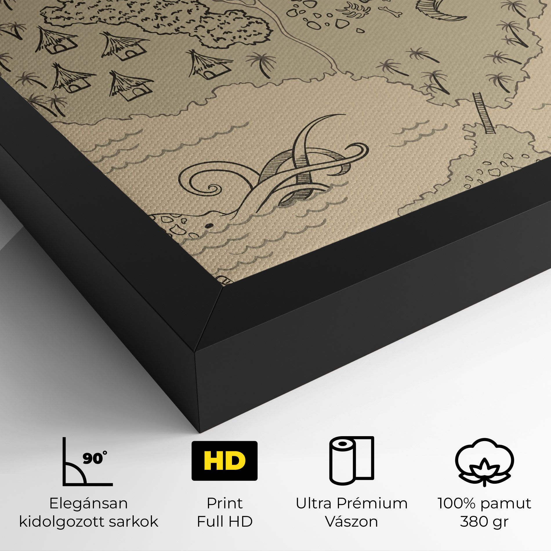 Island Old Map mockup 4