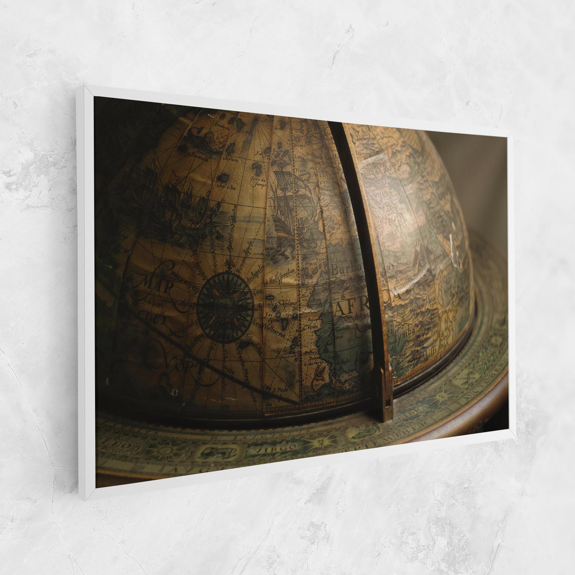 Vászonkép Globe Map mockup 1