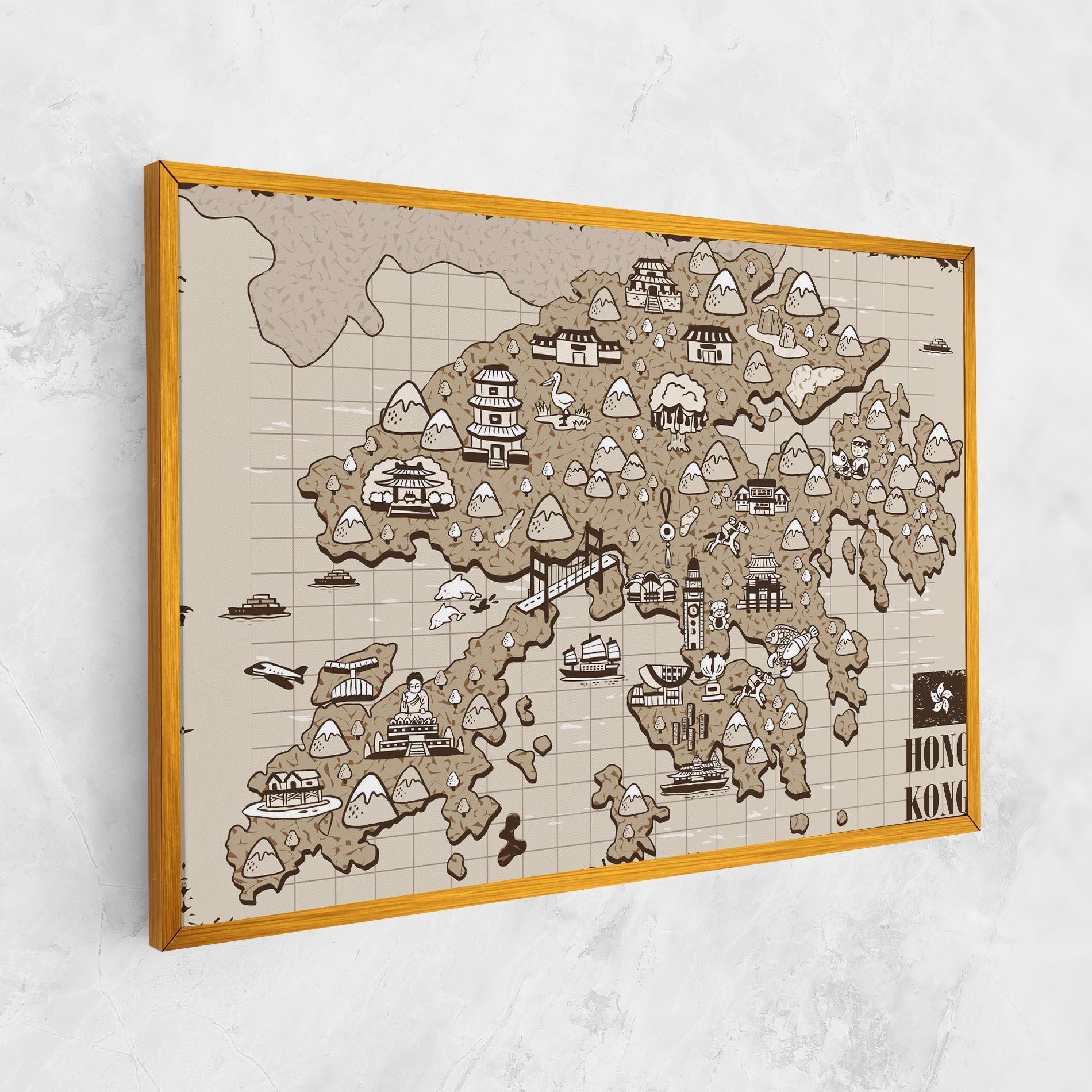 Vászonkép Hong Kong mockup 1
