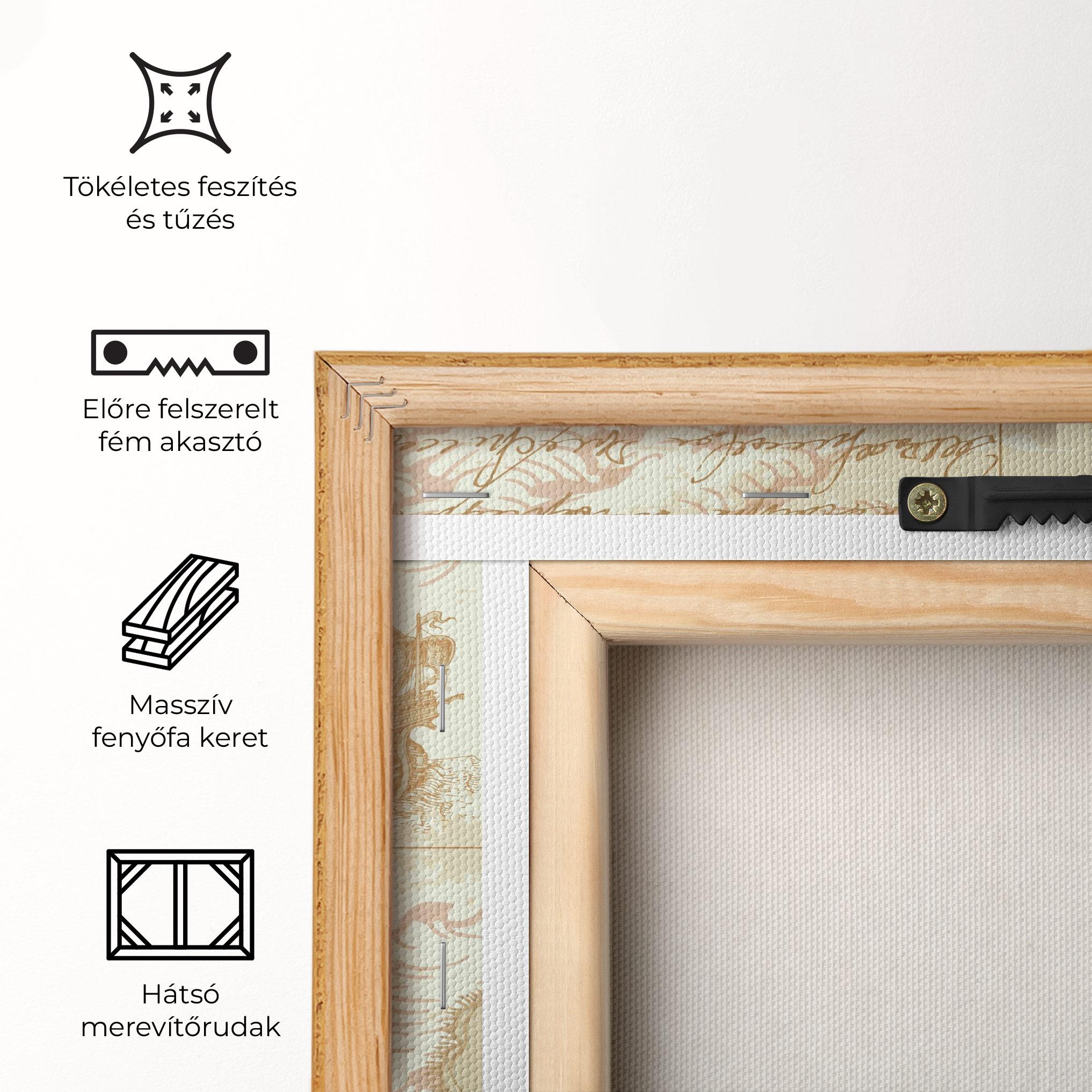 Vászonkép Cream Compass mockup 5