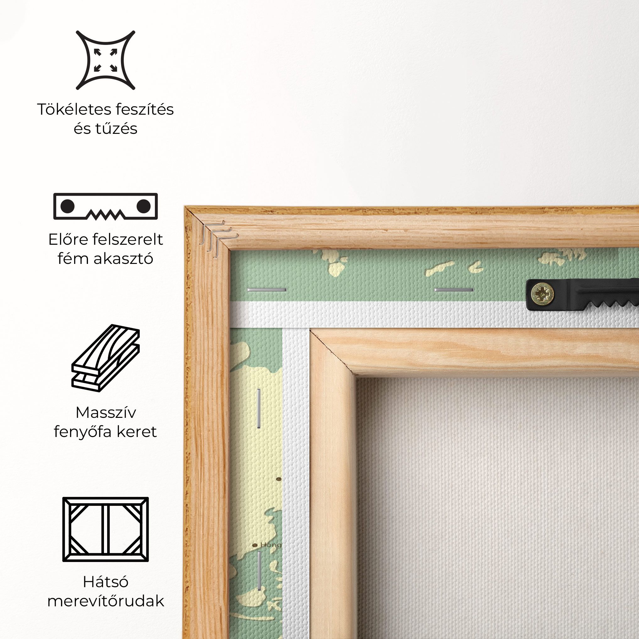 Green Cream Map mockup 5