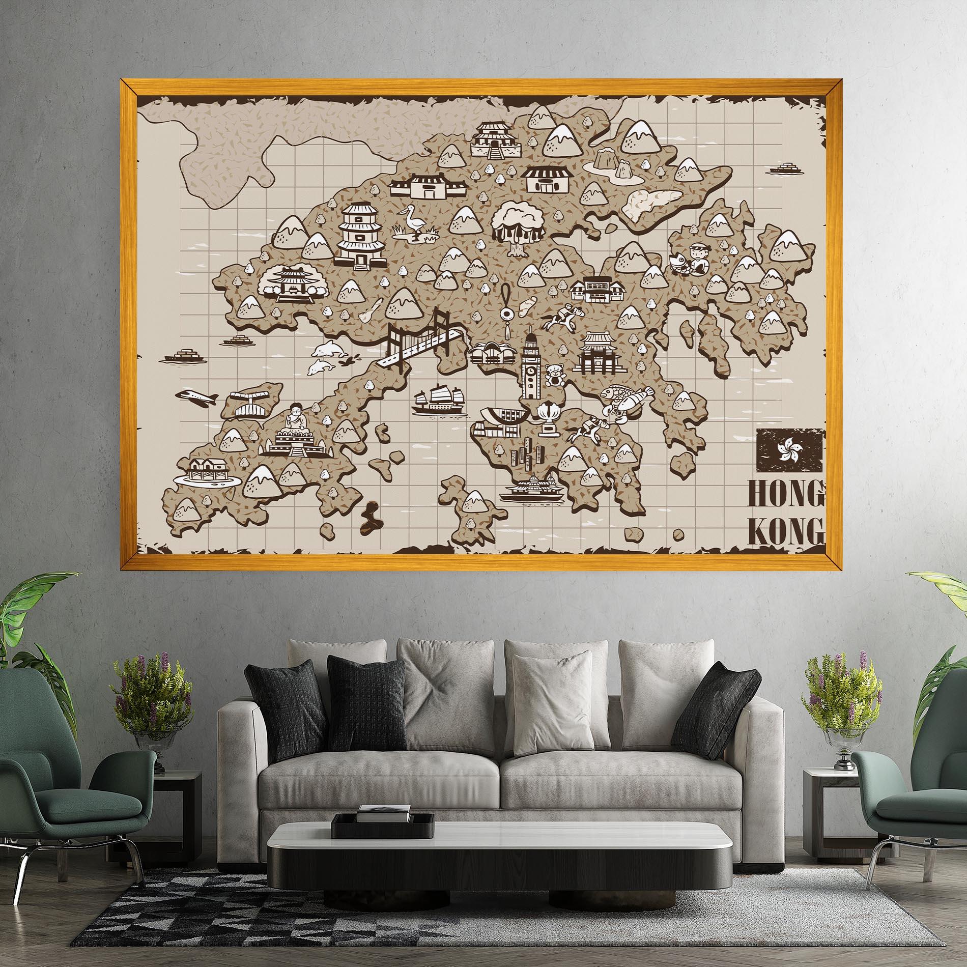 Vászonkép Hong Kong mockup 7