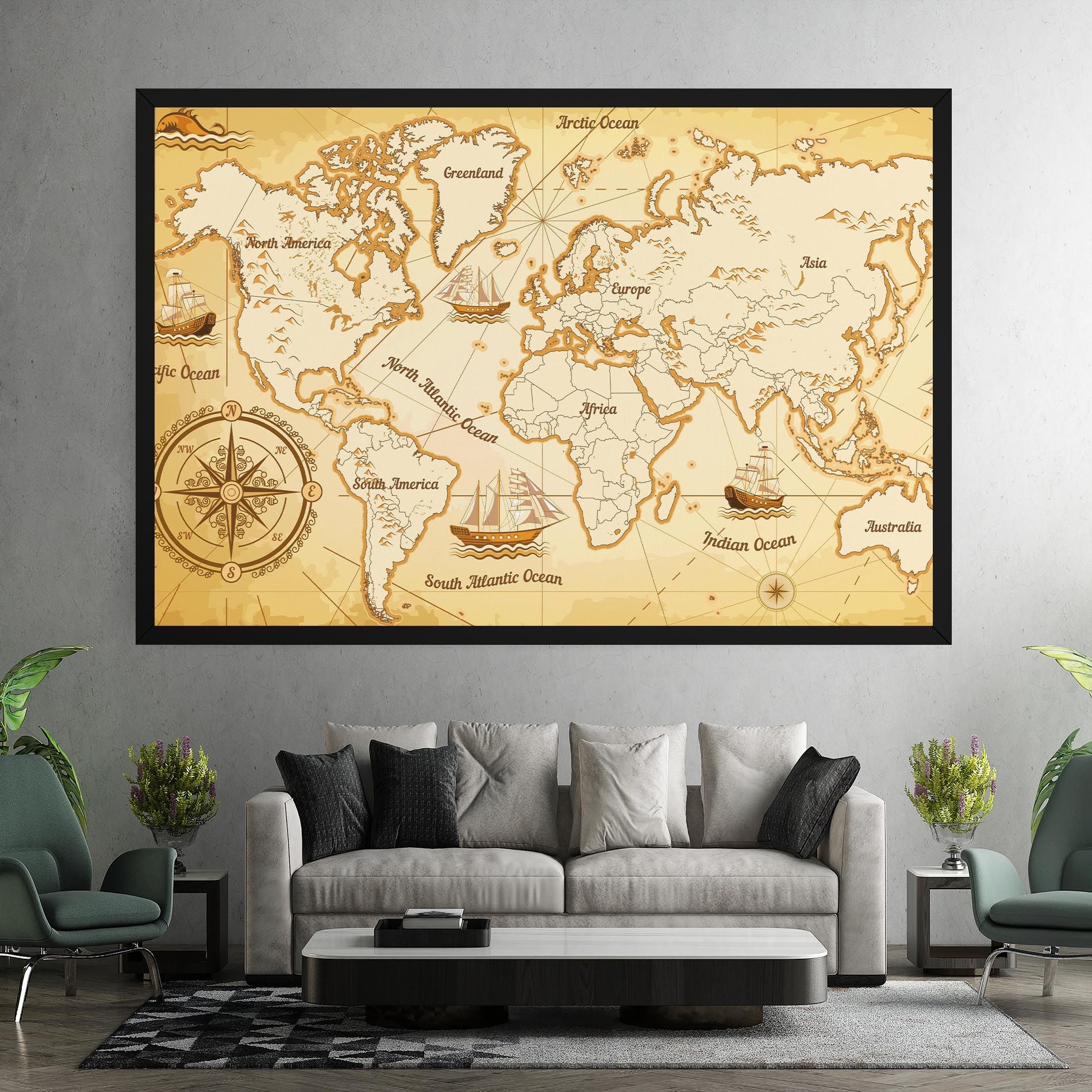 Gold Old Map mockup 7