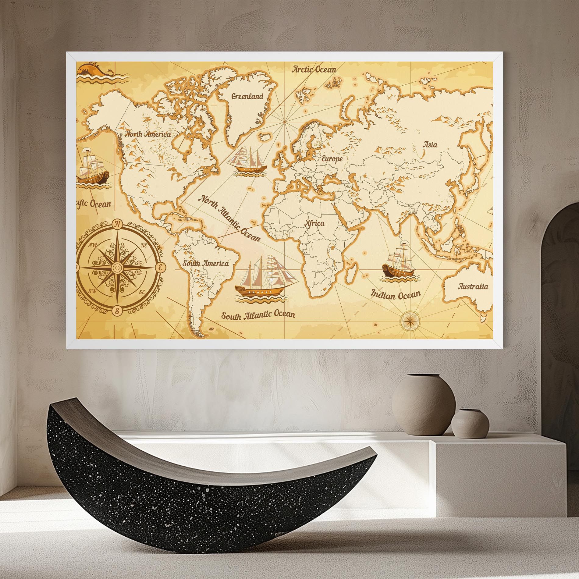 Gold Old Map mockup 8
