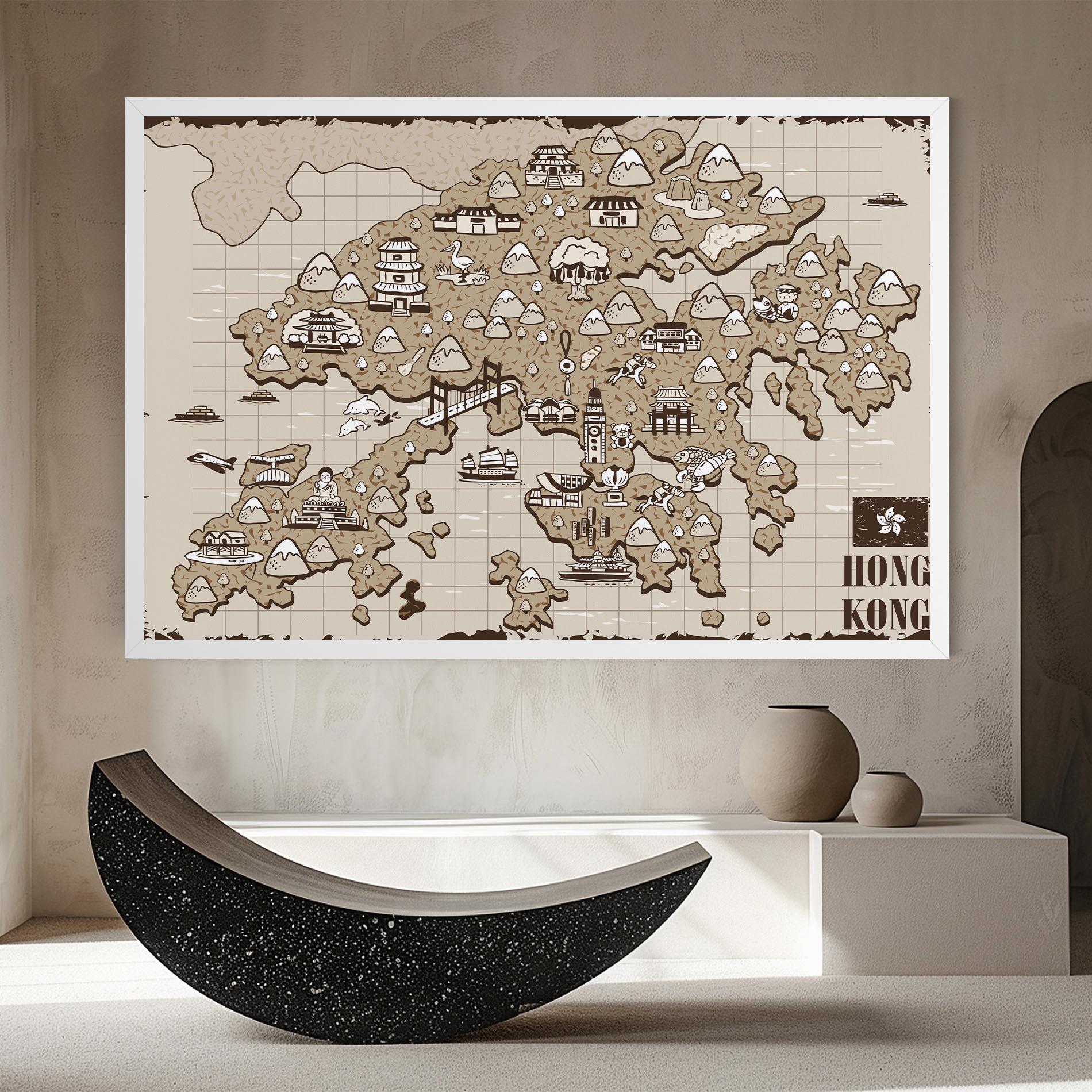 Vászonkép Hong Kong mockup 8