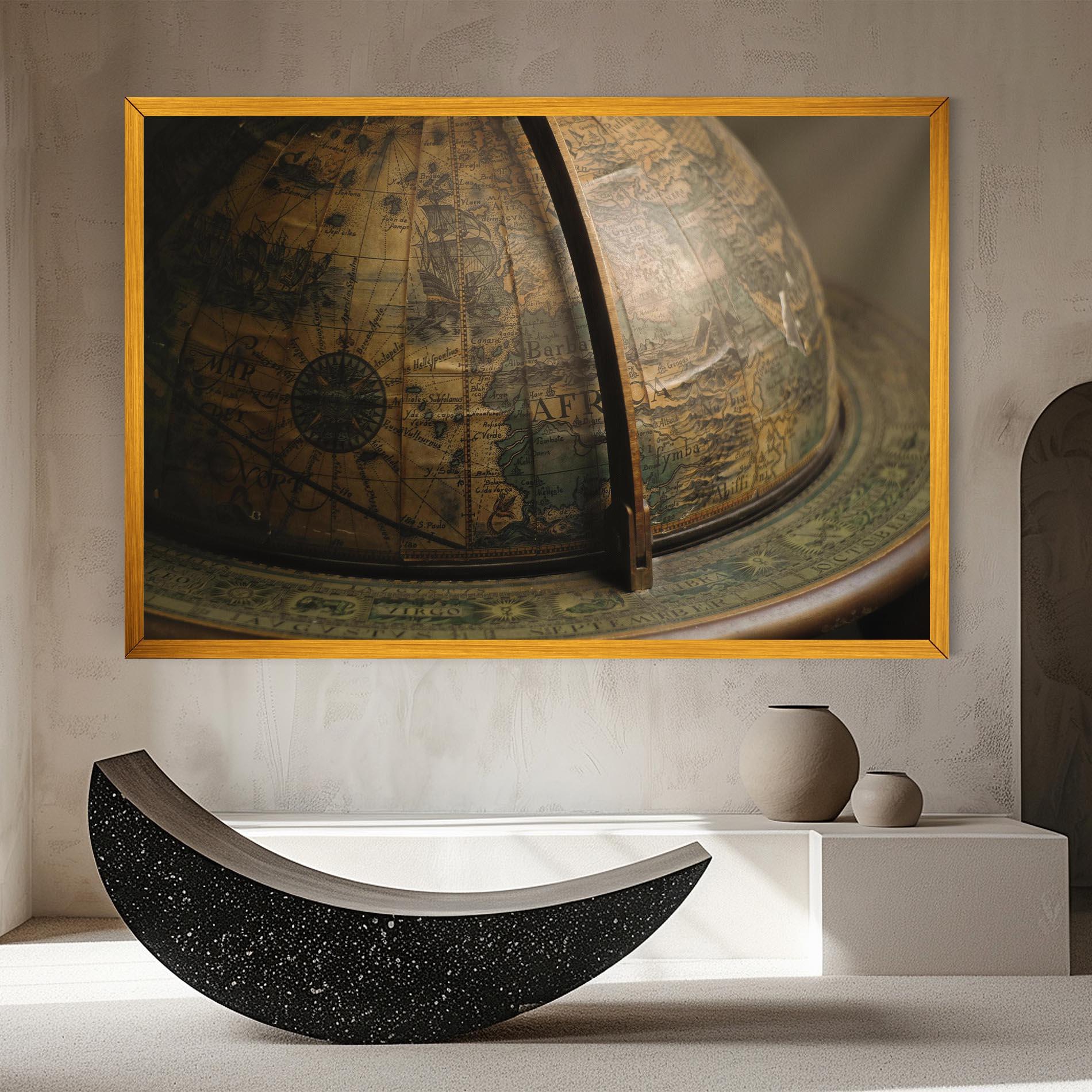 Vászonkép Globe Map mockup 8