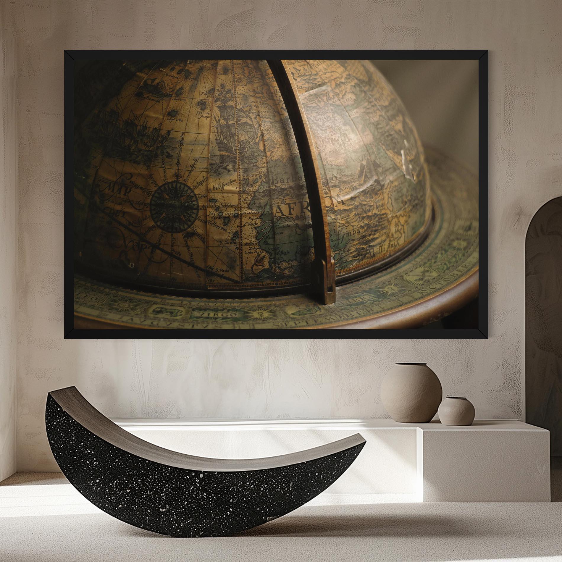 Vászonkép Globe Map mockup 8