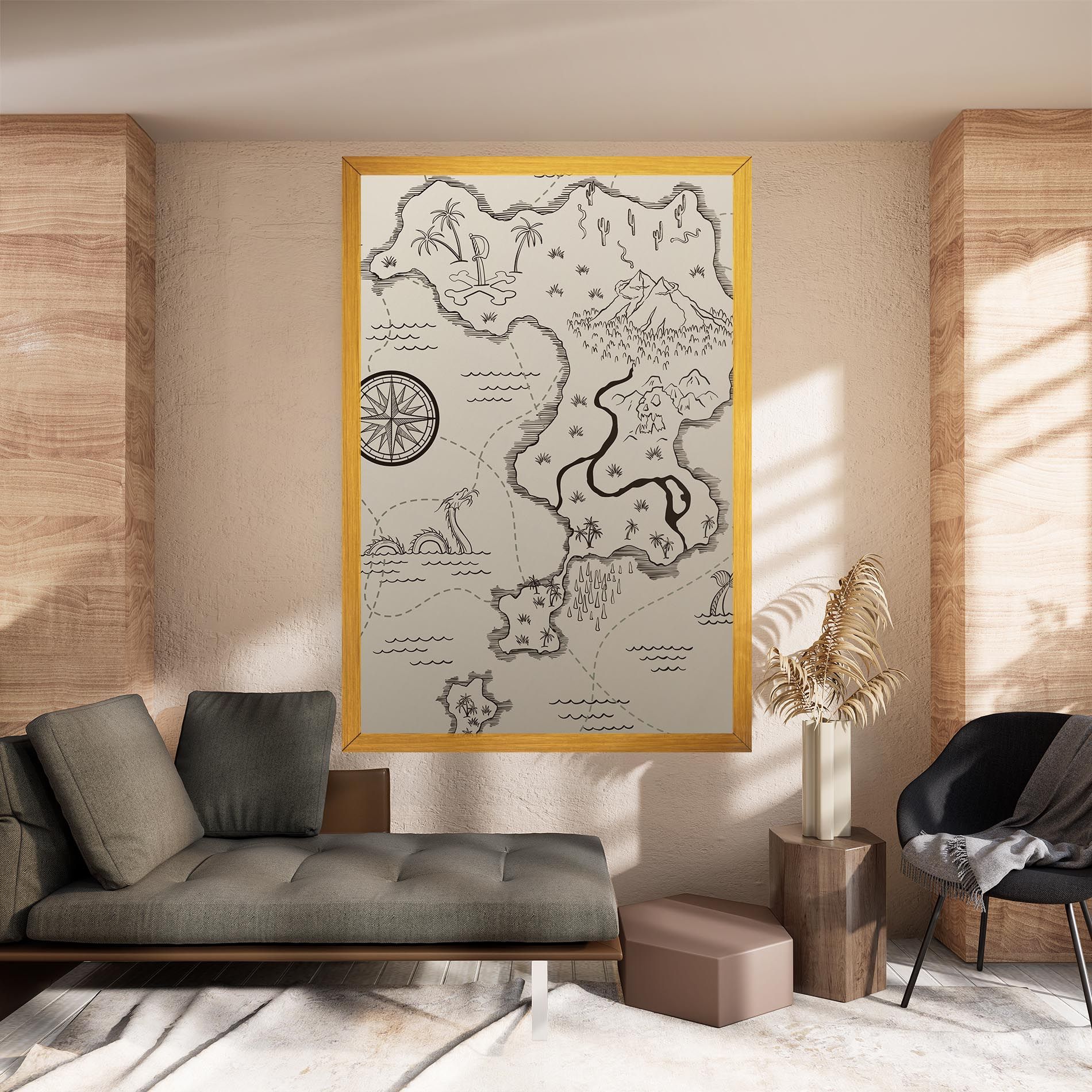 Cream Island Map mockup 8
