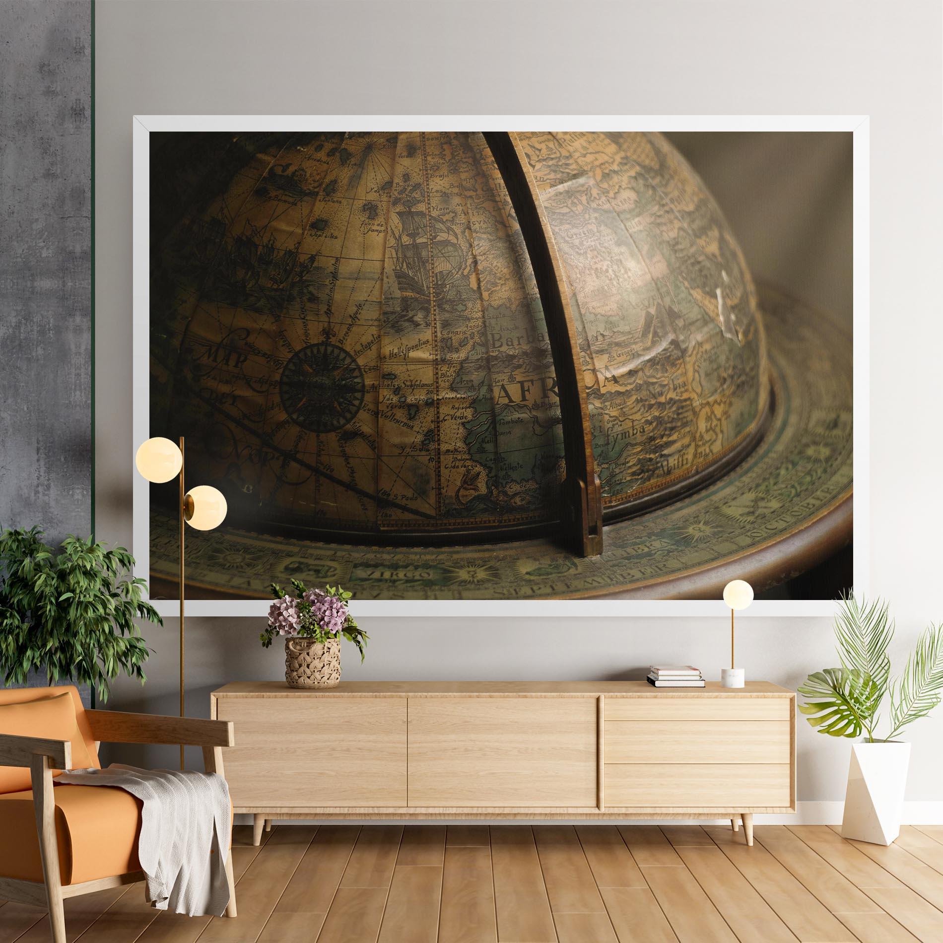 Vászonkép Globe Map mockup 9