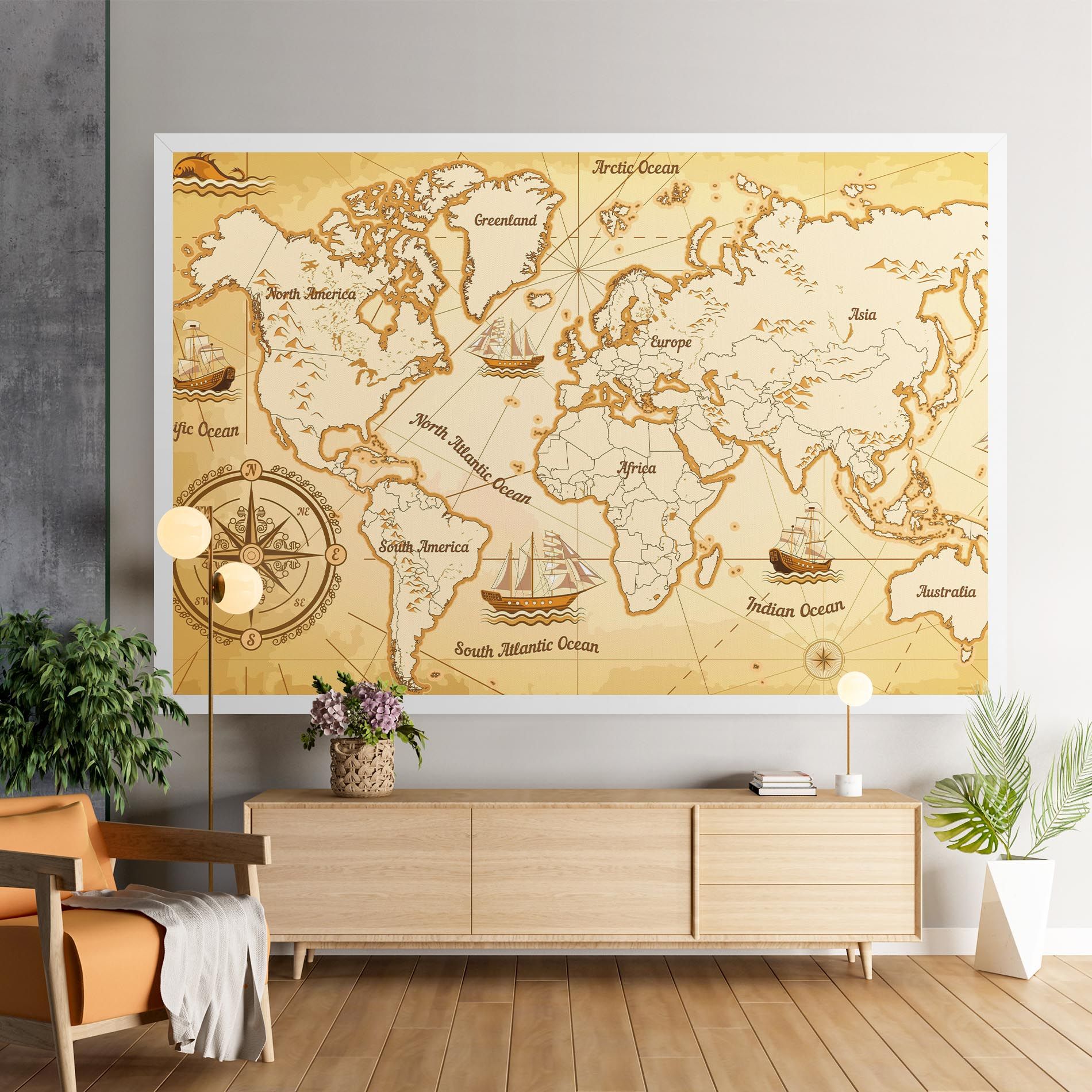 Gold Old Map mockup 9