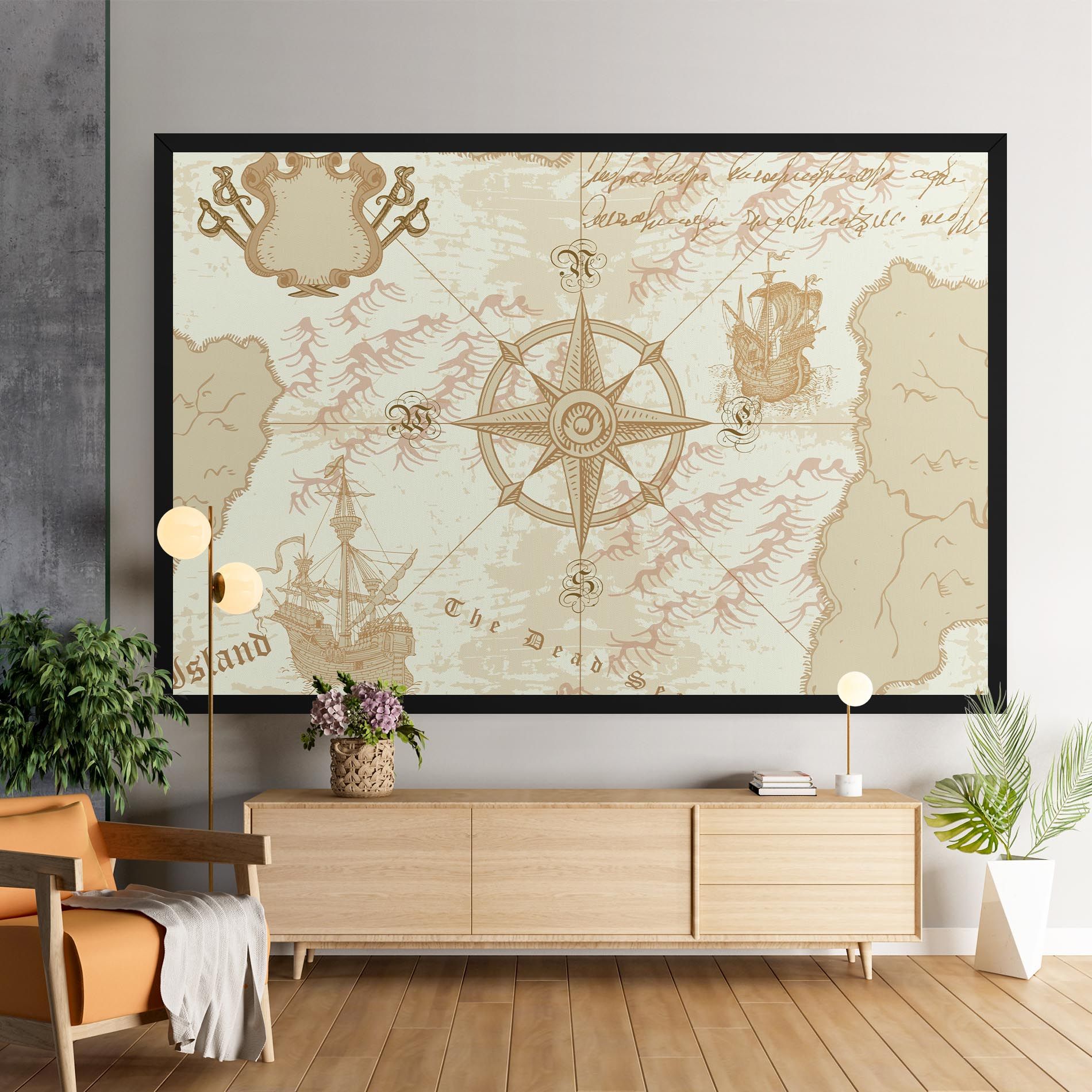 Cream Compass mockup 9
