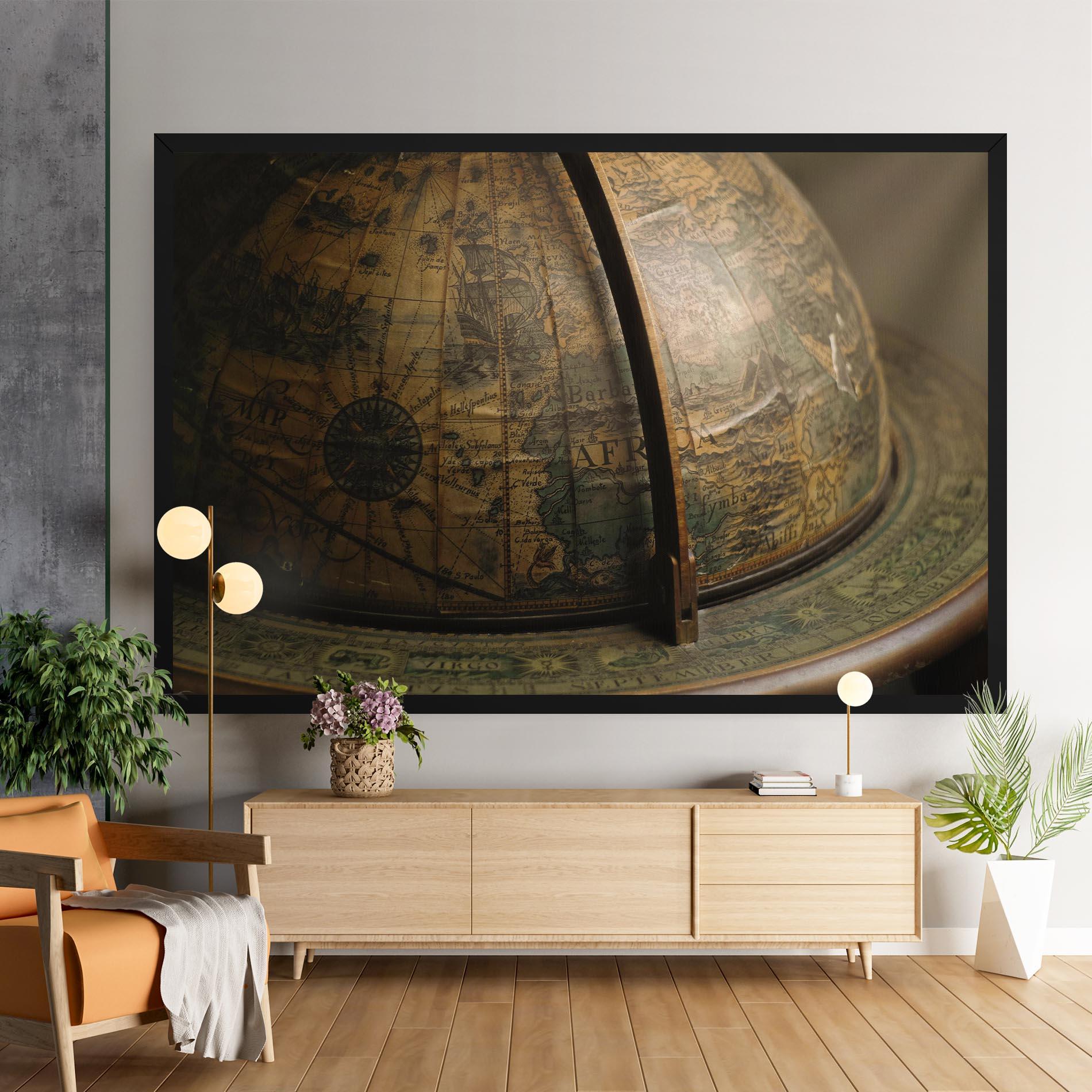 Vászonkép Globe Map mockup 9