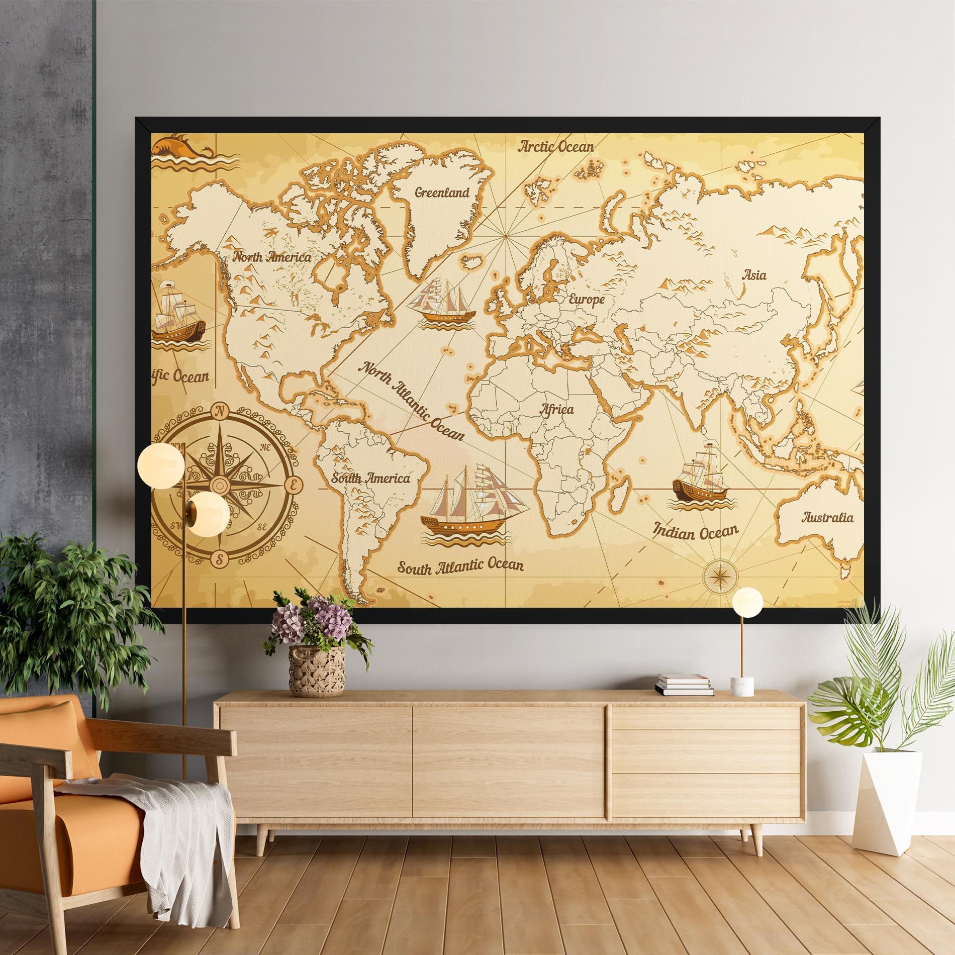 Gold Old Map mockup 9