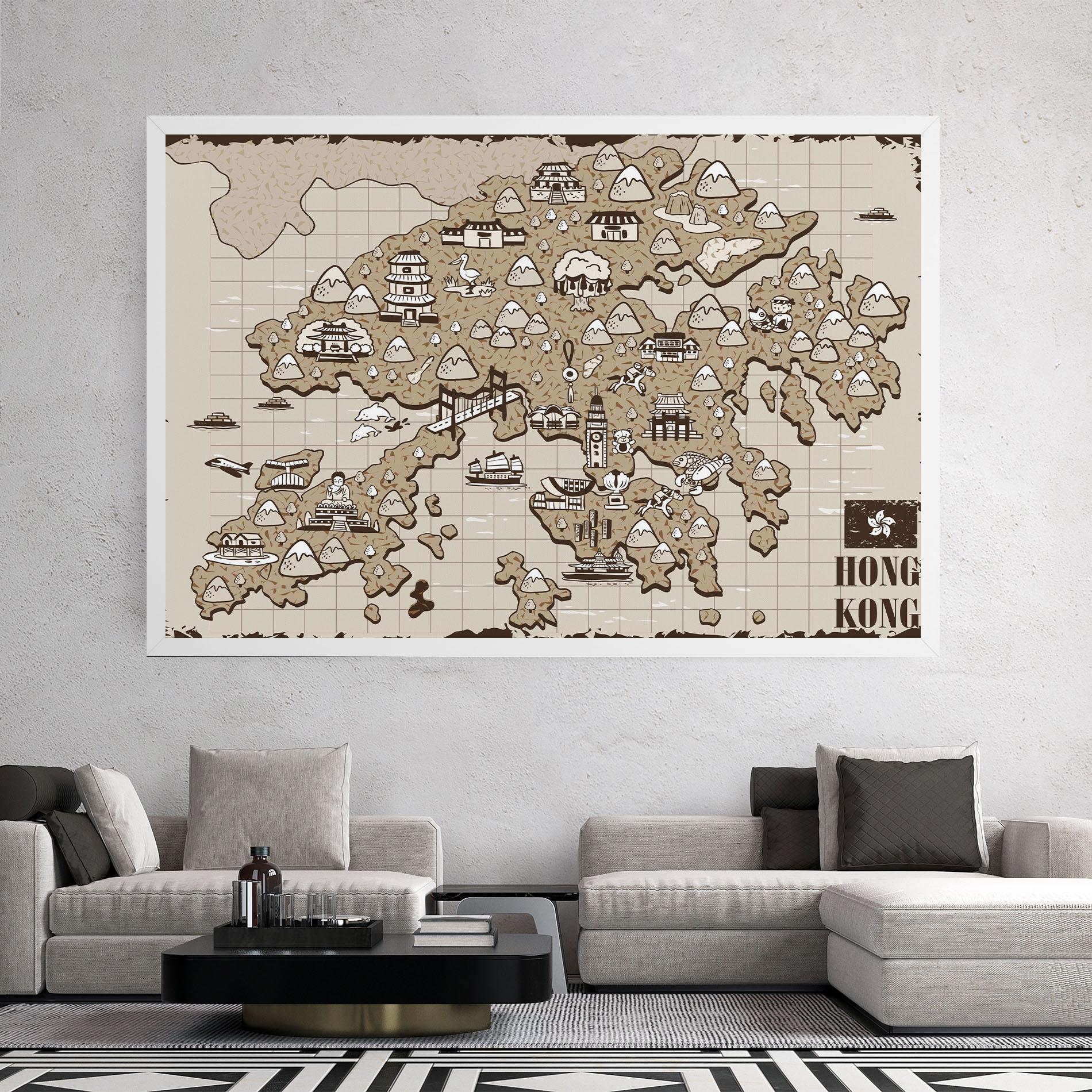 Vászonkép Hong Kong mockup 2