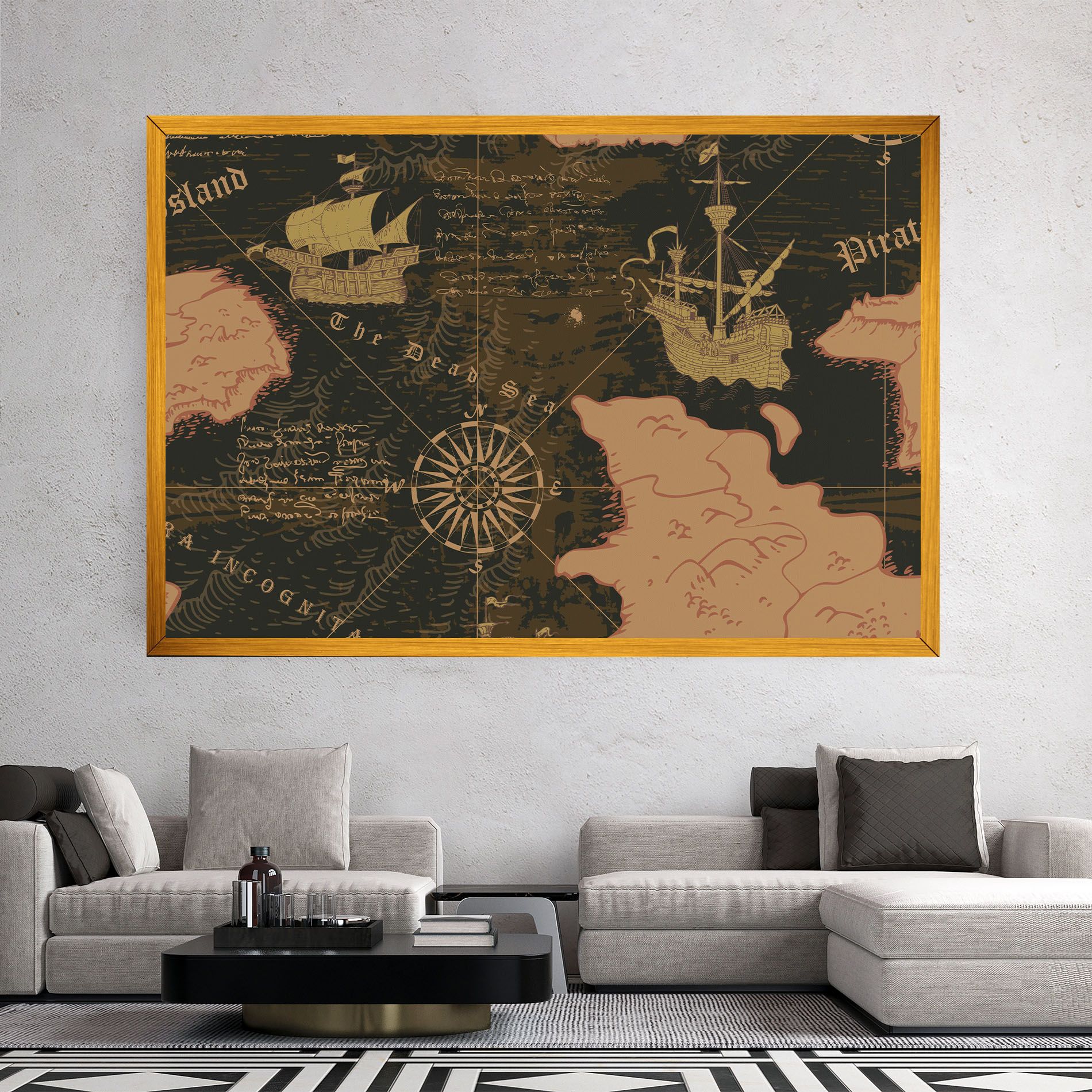 Cool Old Map mockup 2